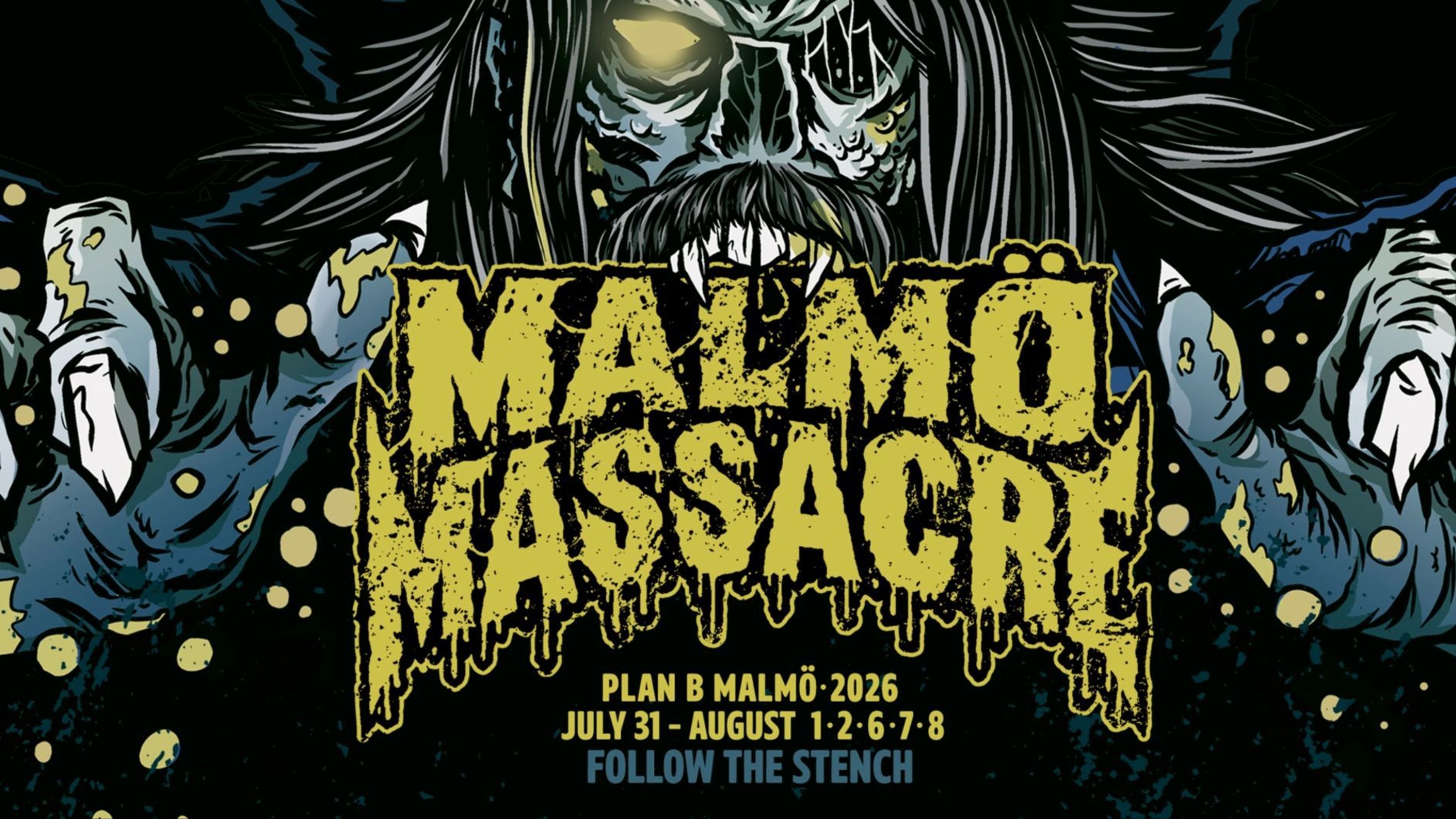Promotional graphic for Malmö Massacre 2026