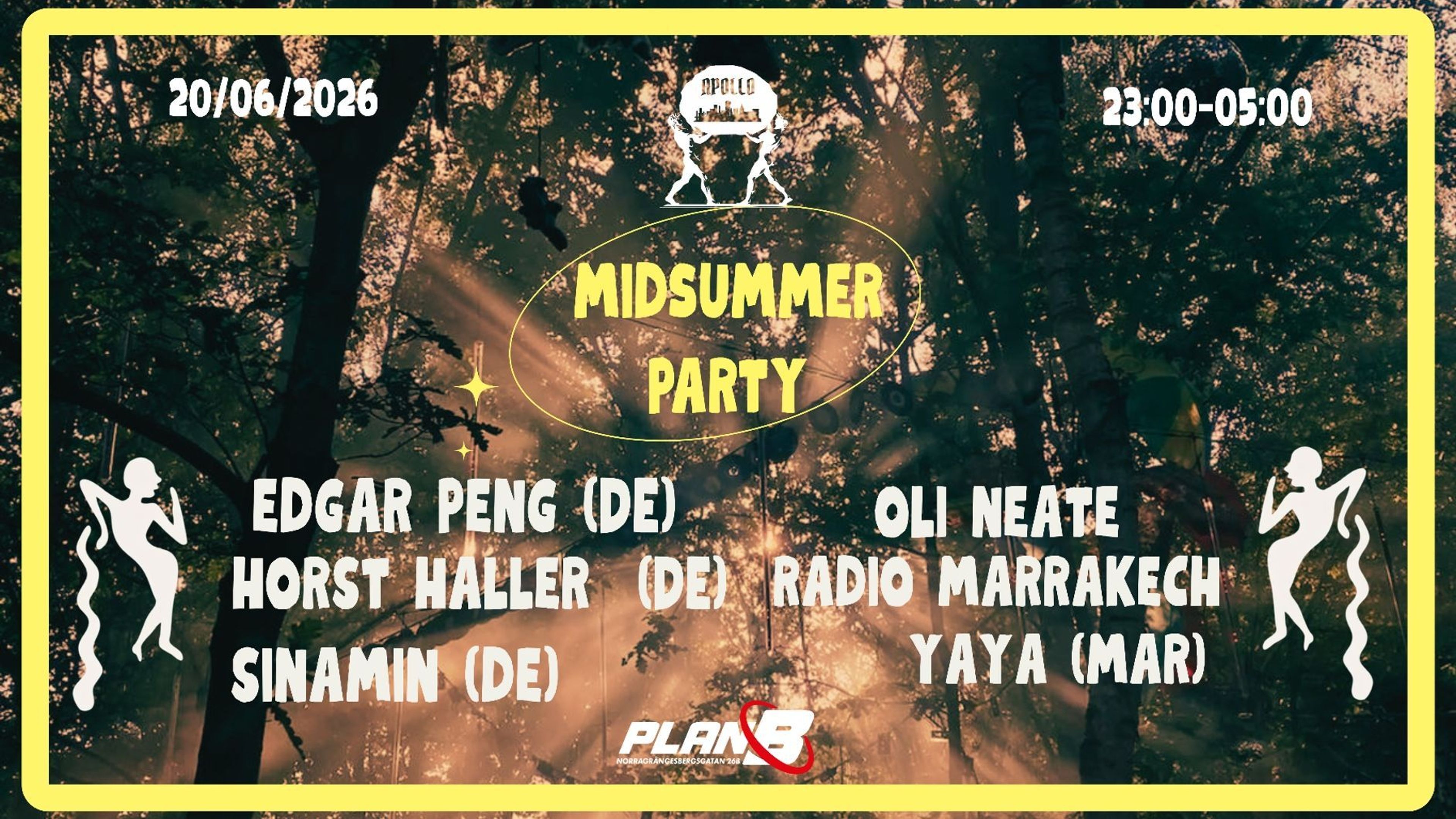 Promotional graphic for Midsummer Party | Apollo