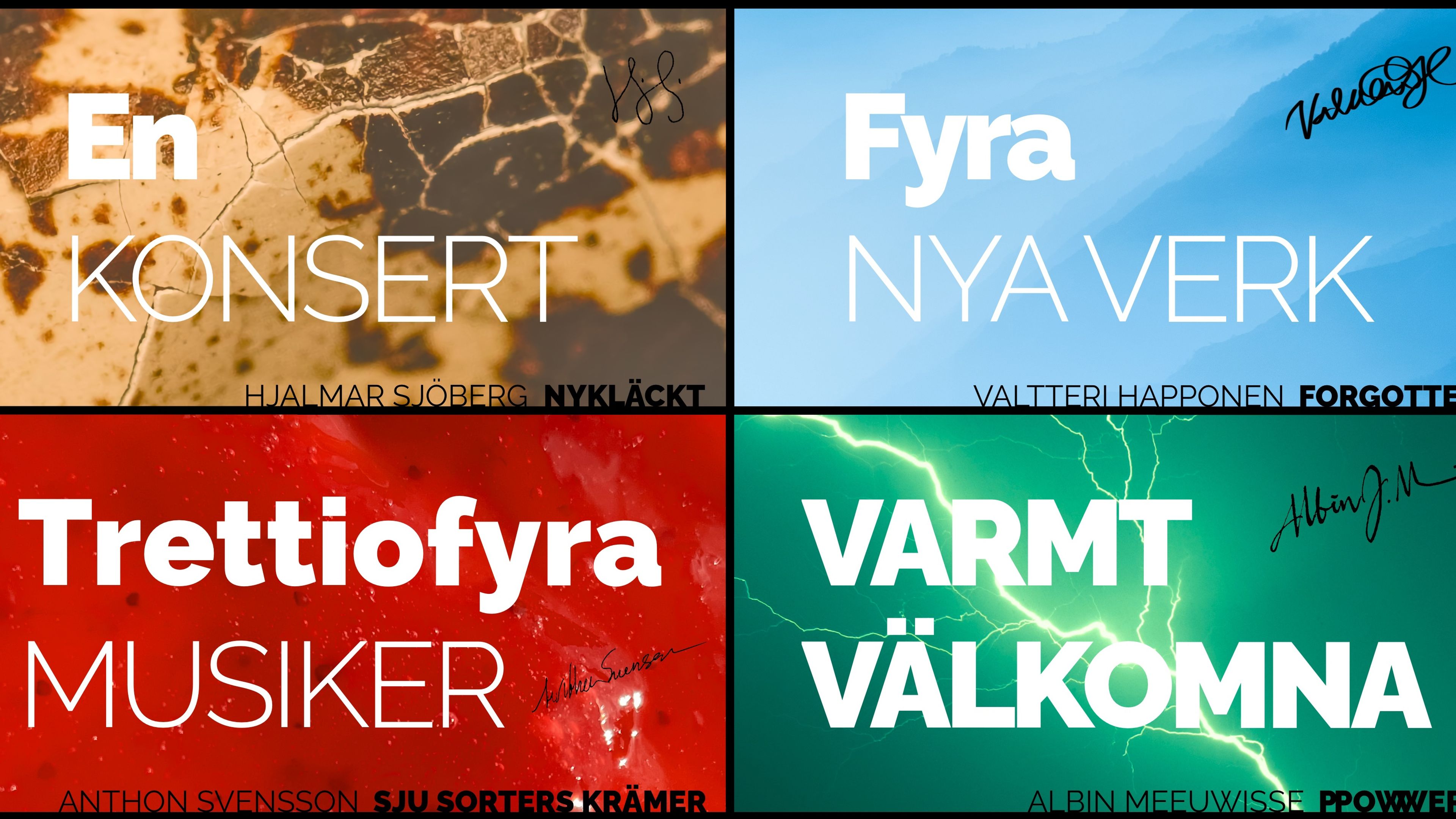Promotional graphic for Musikhögskolan och Svenska Kammarorkestern