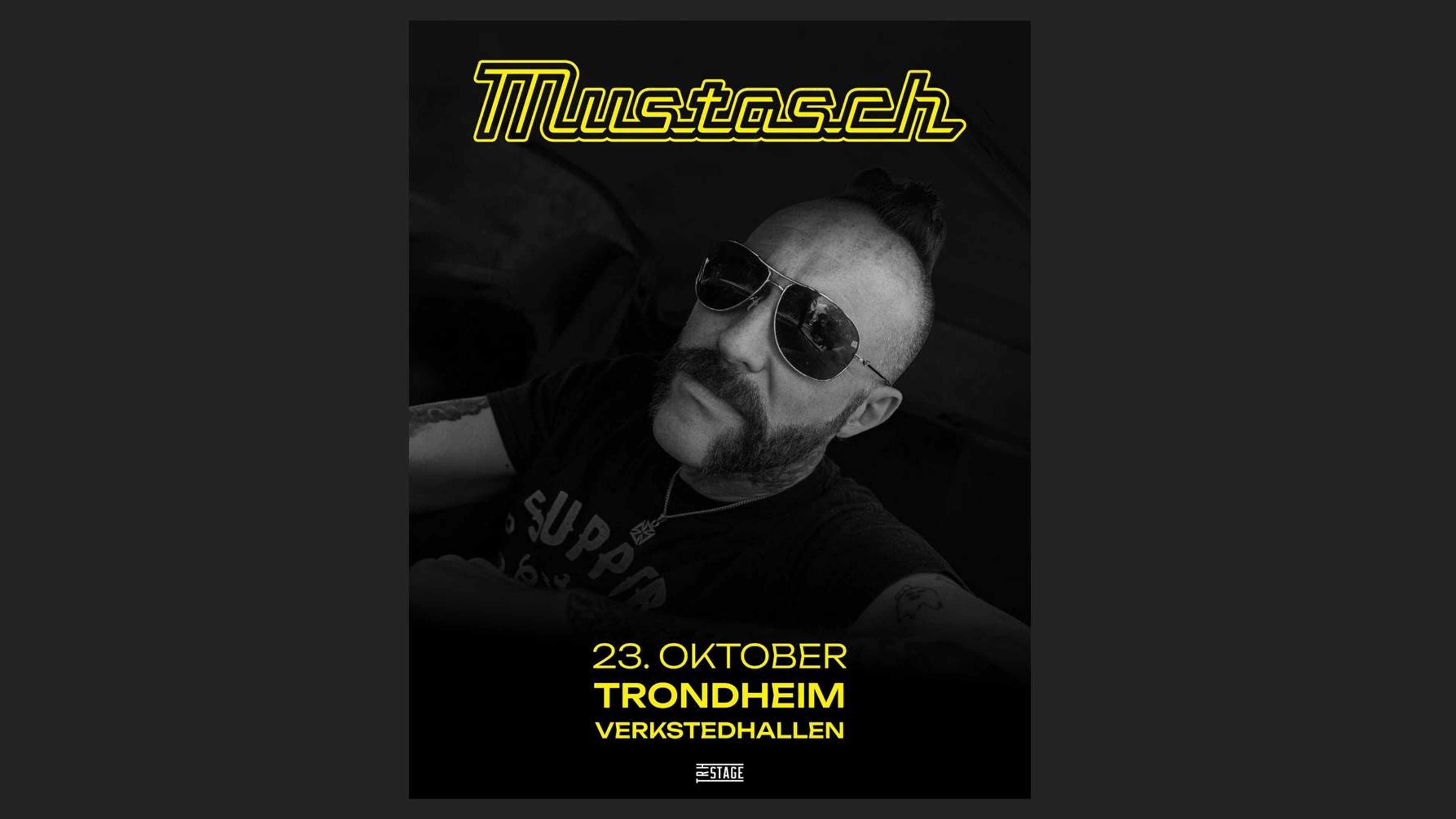 Promotiv grafikk for Mustasch (SE)
