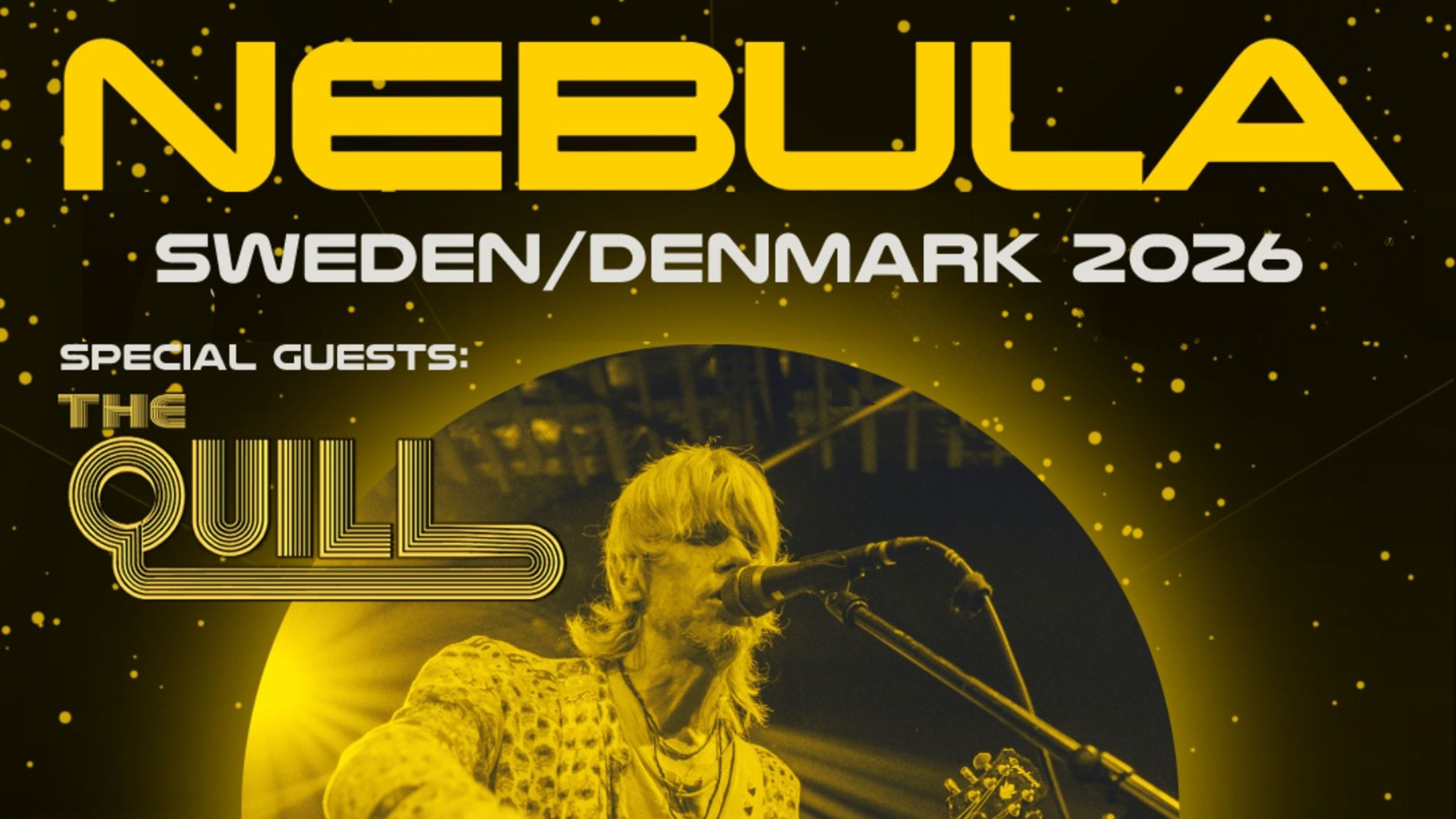 Promotional graphic for Nebula + The Quill 