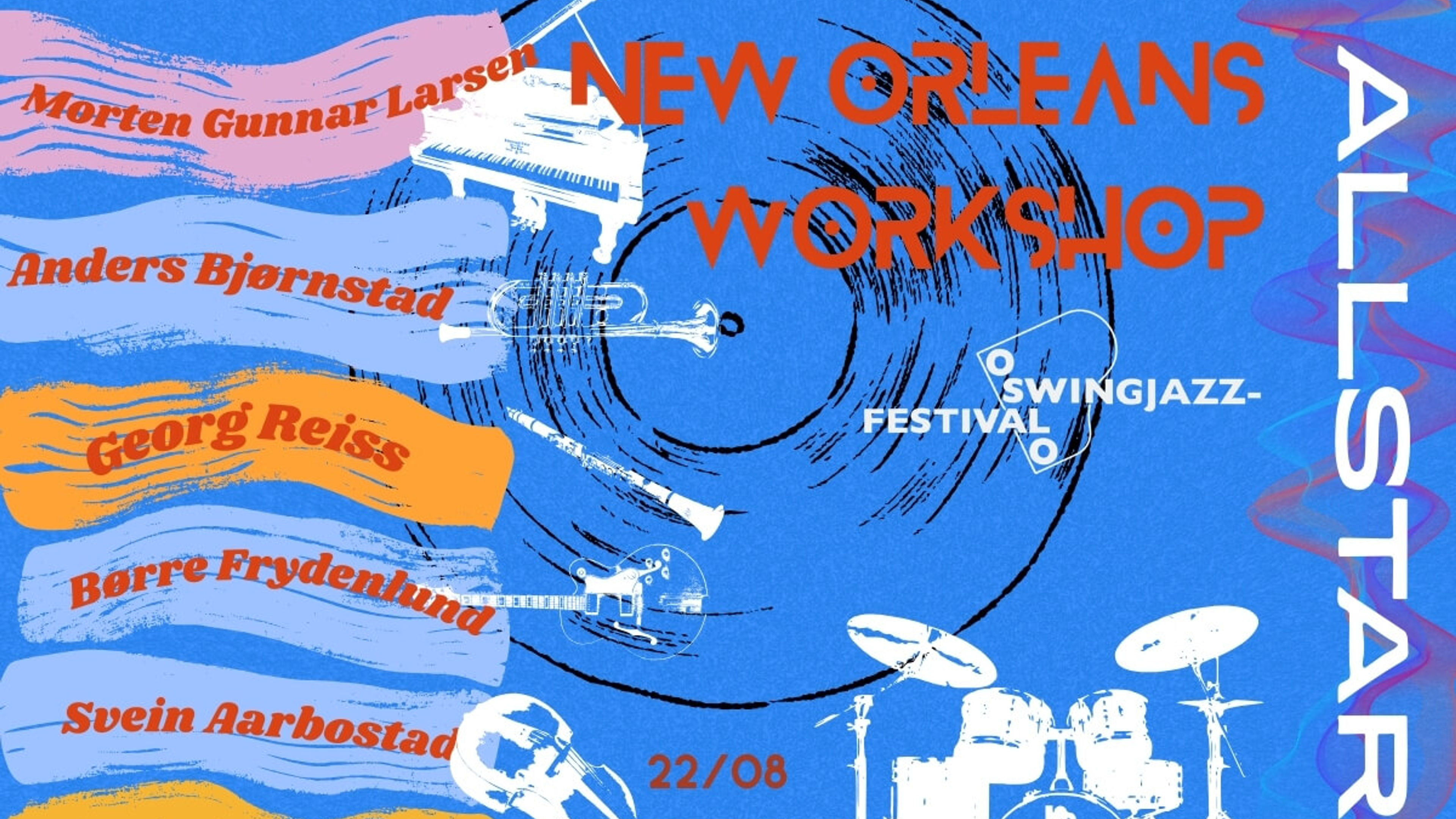 Promotional graphic for New Orleans Workshop Allstars - Oslo Swing Jazz Festival 2026