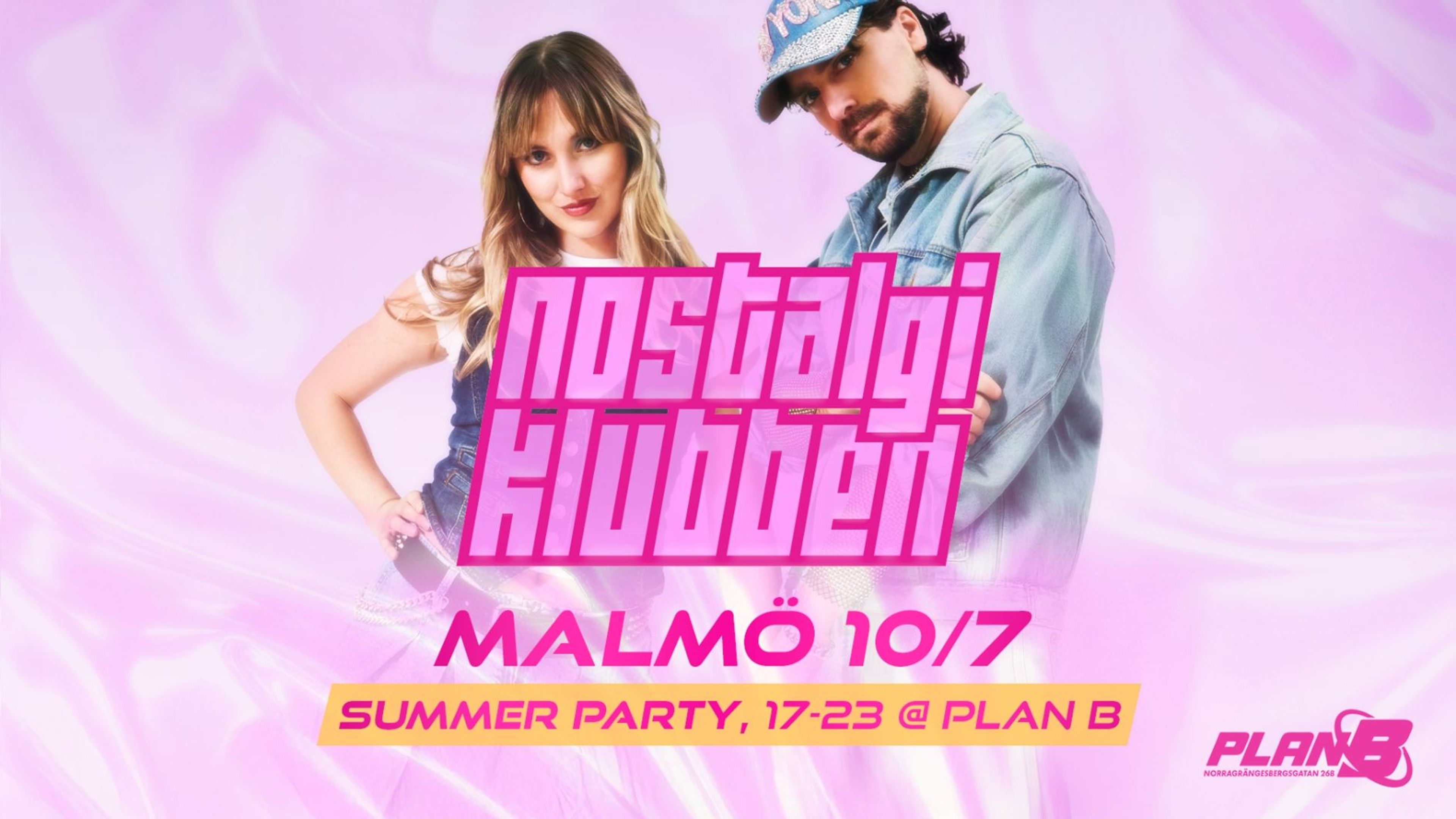 Promotional graphic for Nostalgiklubben: Summer Party 