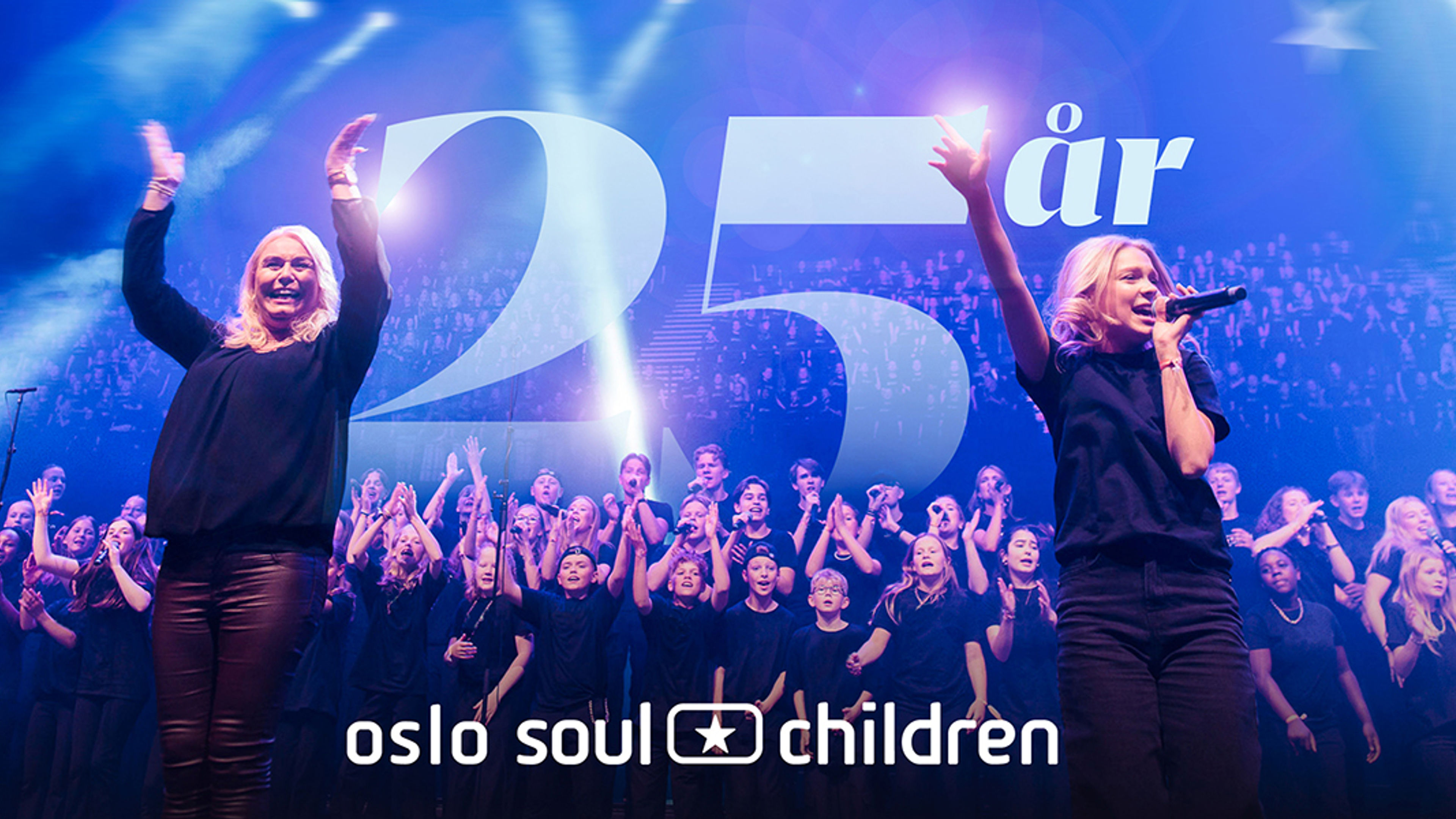 Promotional graphic for Oslo Soul Children - Jubileumskonsert 25 år
