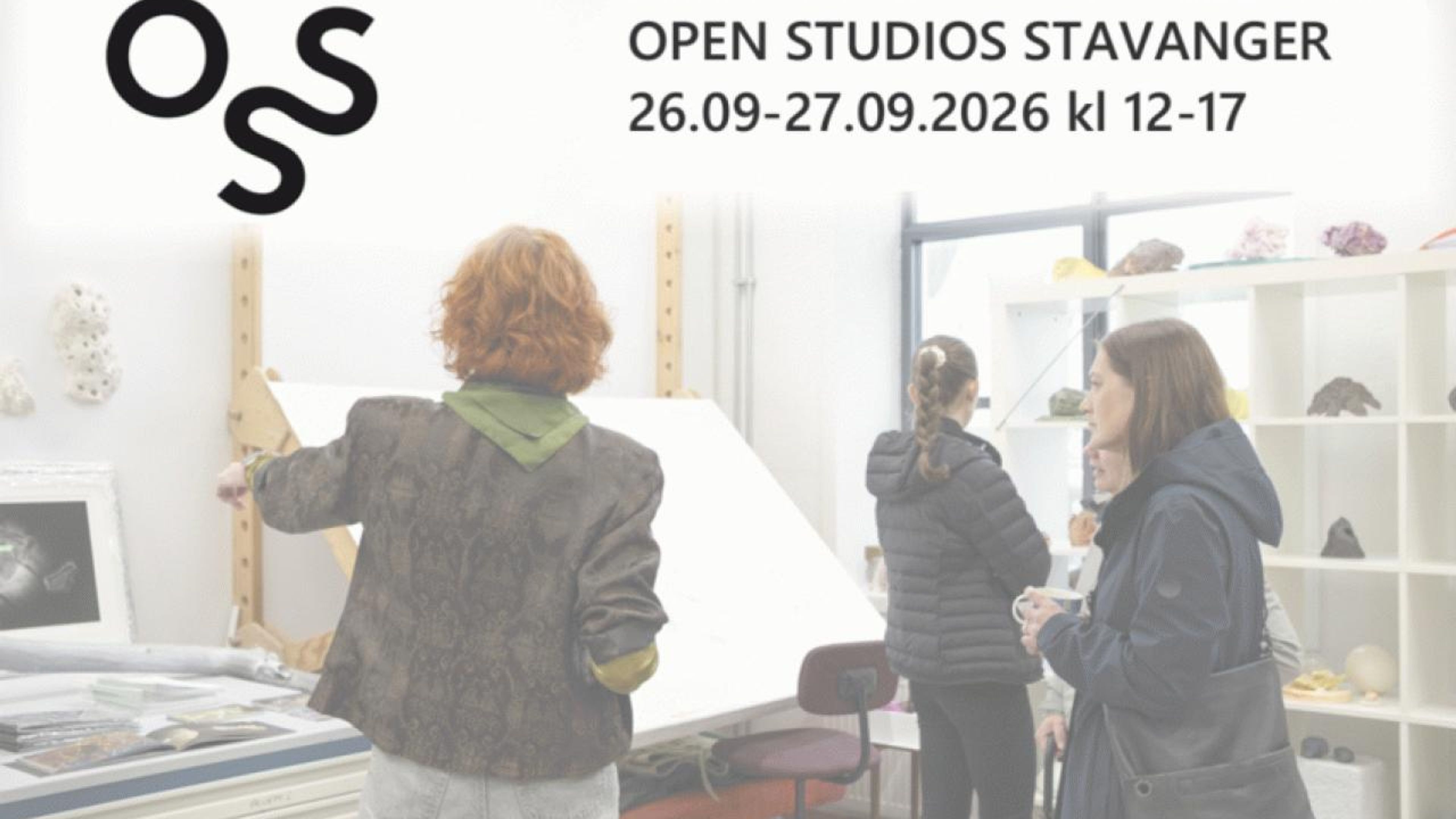 Promotiv grafikk for OSS - Open studios Stavanger