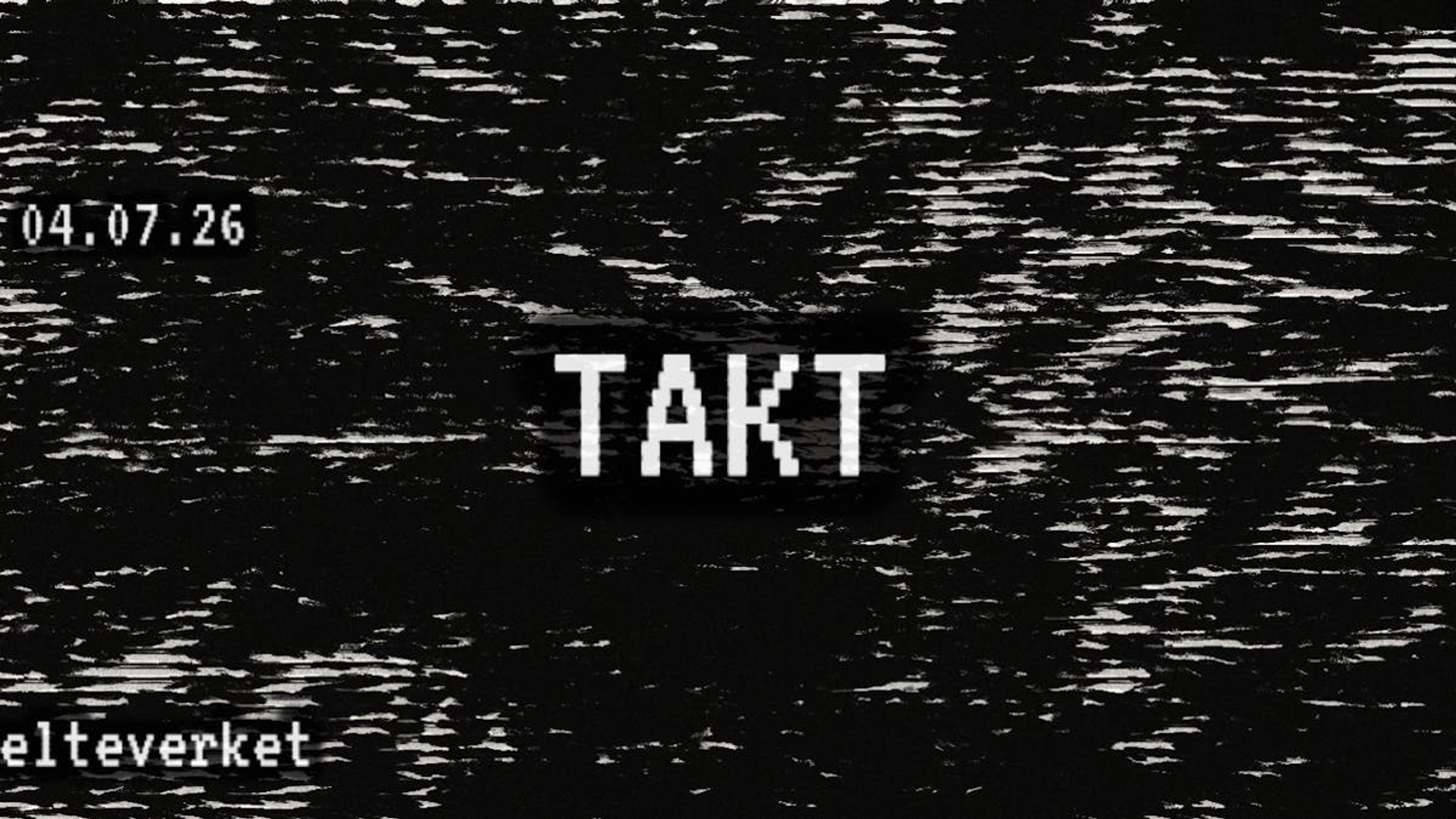 Promotiv grafikk for PORTAL presents TAKT