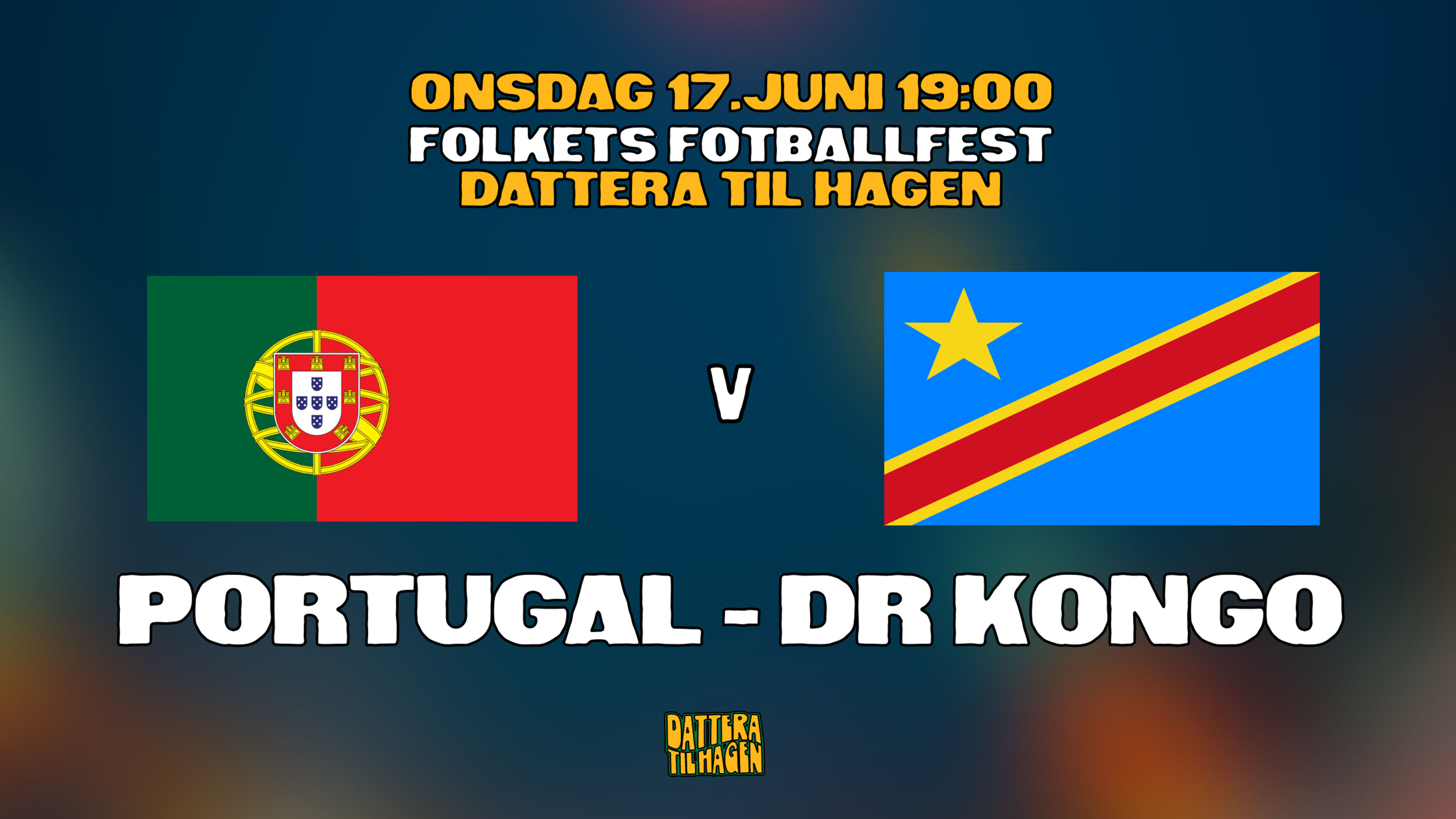 Promotional graphic for PORTUGAL - DR KONGO 🇵🇹🇨🇩