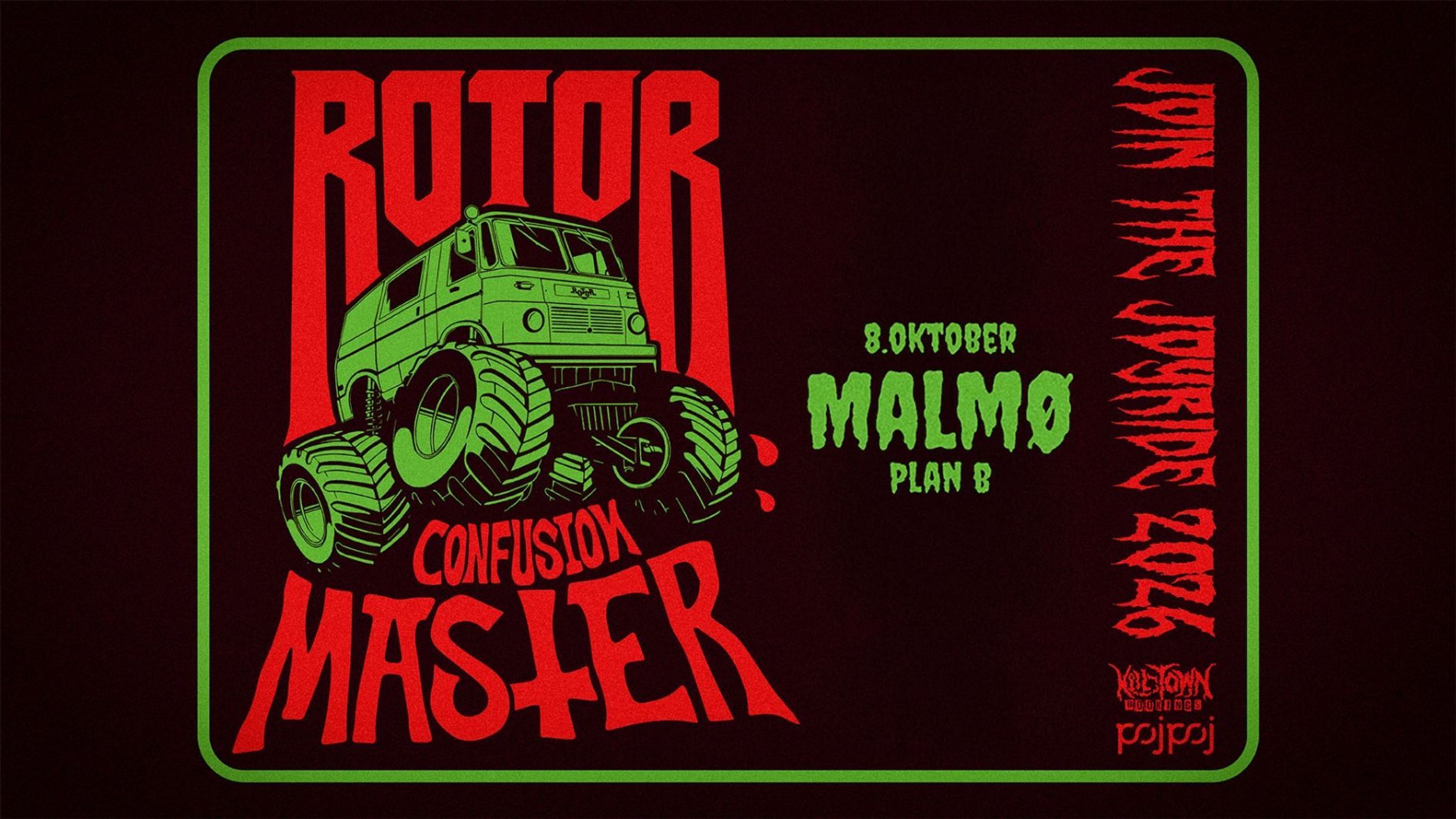 Promotional graphic for Rotor (DE) + Confusion Master (DE) 