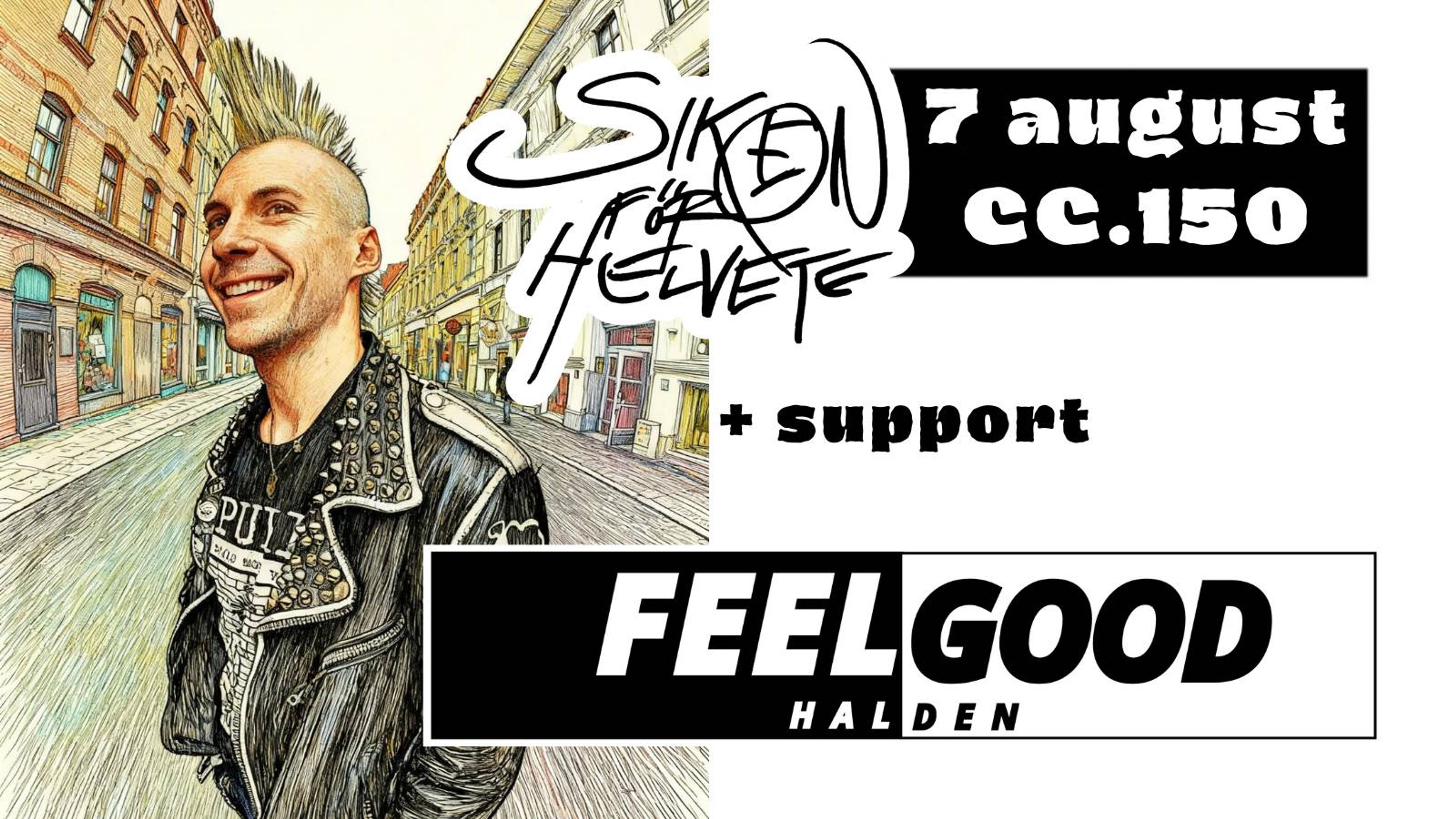 Promotional graphic for Siken För Helvete