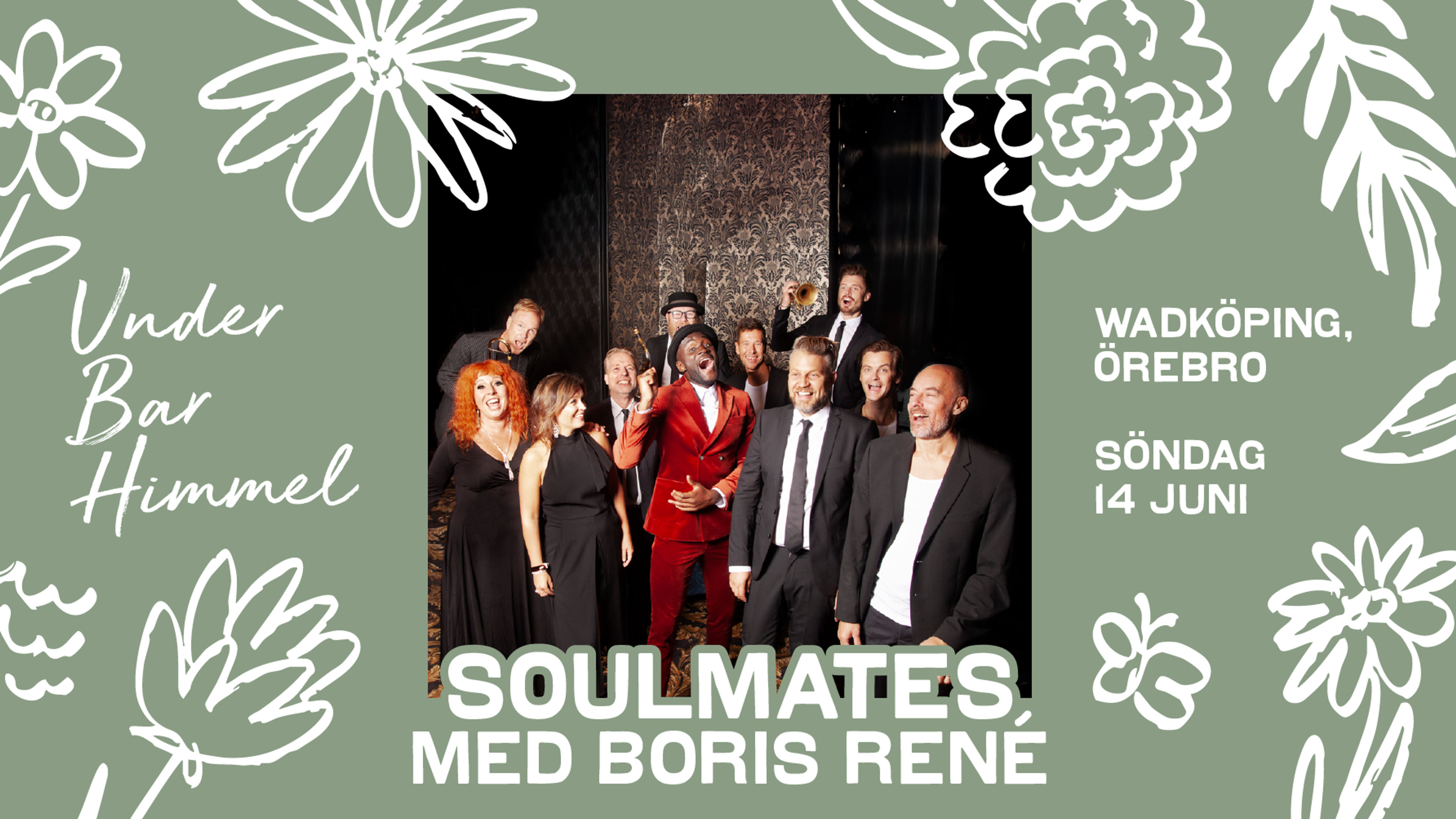 Promotional graphic for Soulmates med Boris René | Under Bar Himmel