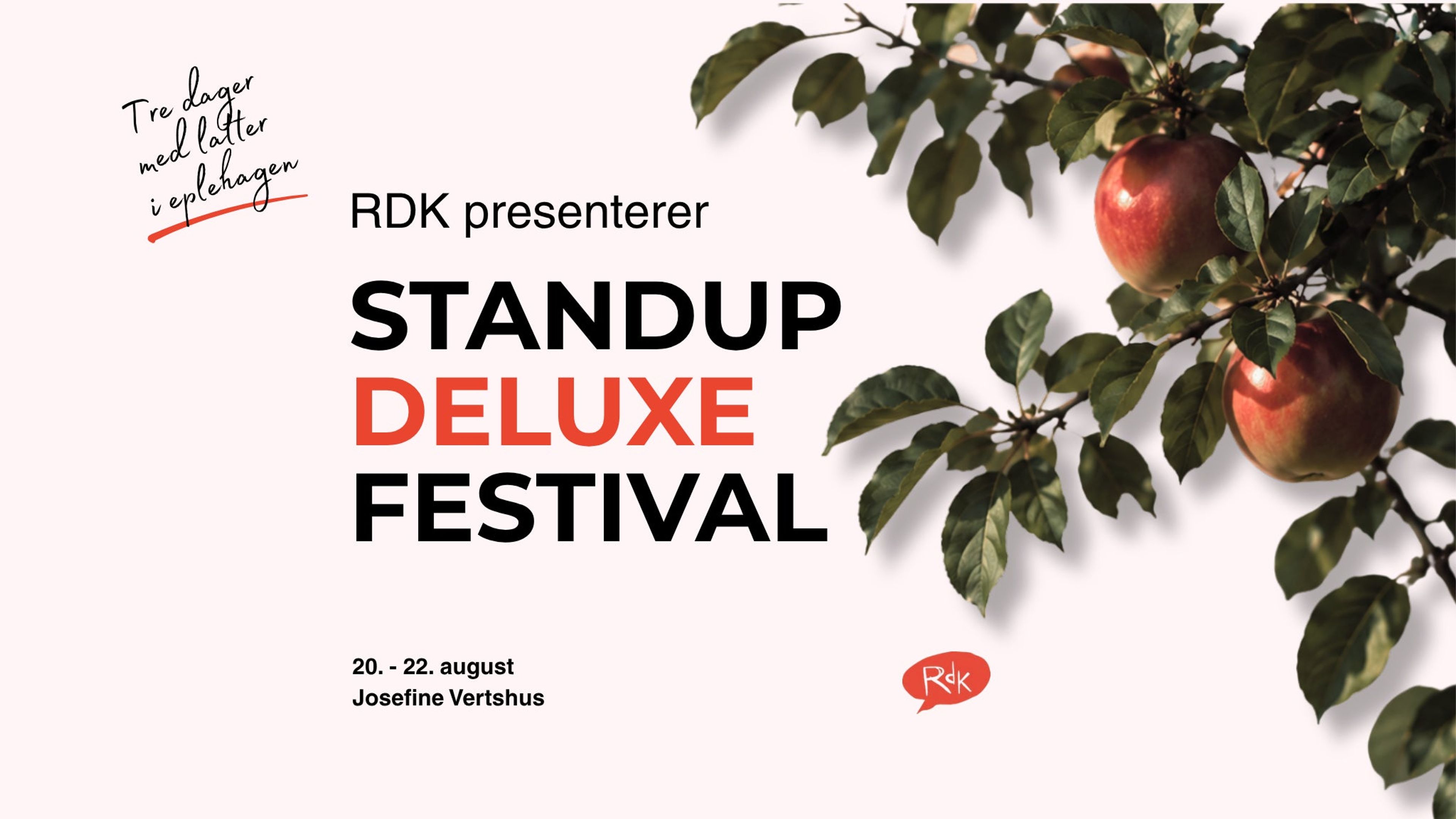 Promotional graphic for Standup Deluxefestival Klubbscenen