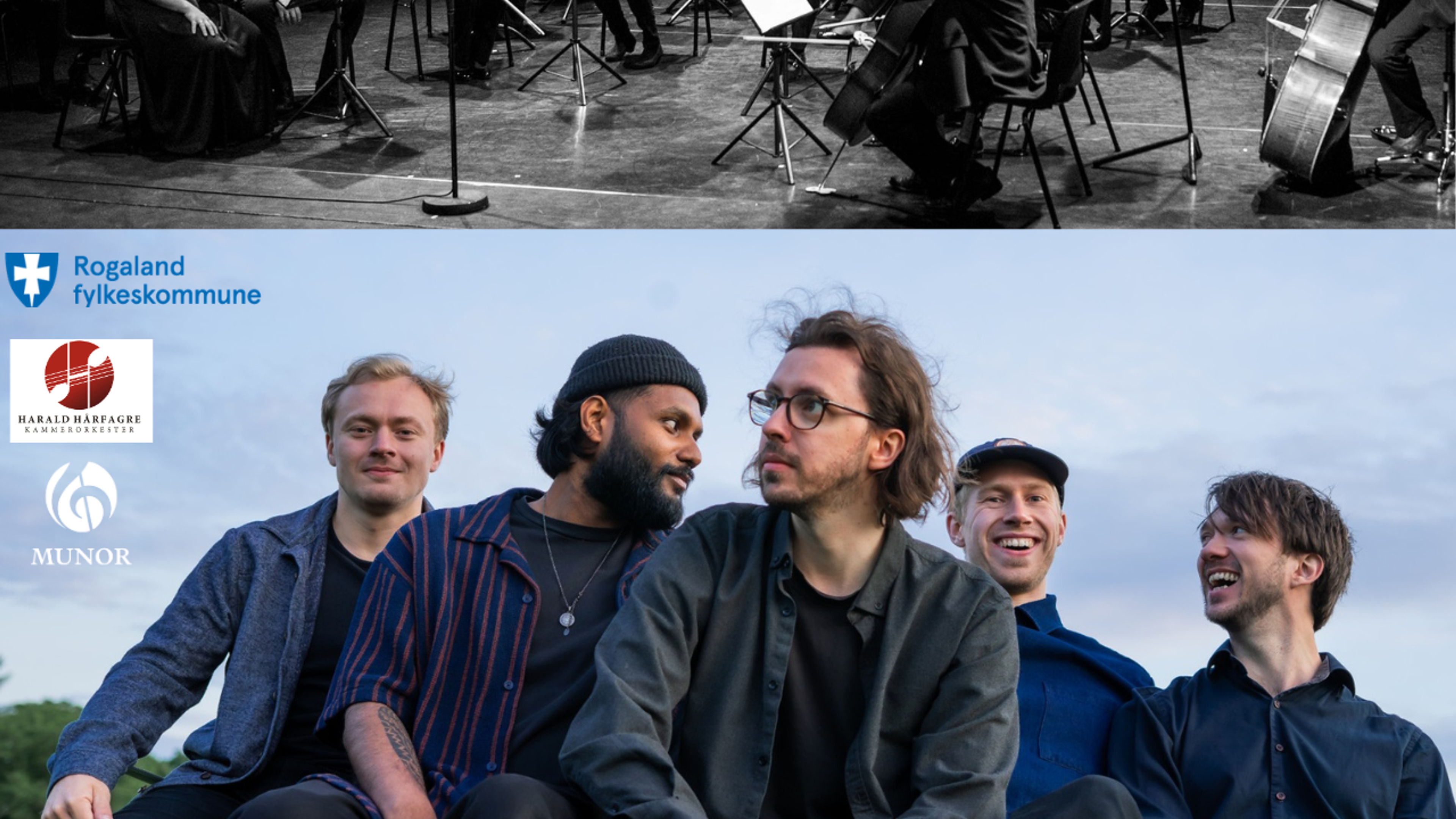 Promotional graphic for Starfall - Morten Georg Gismervik, Harald Hårfagre Kammerorkester  og Munor