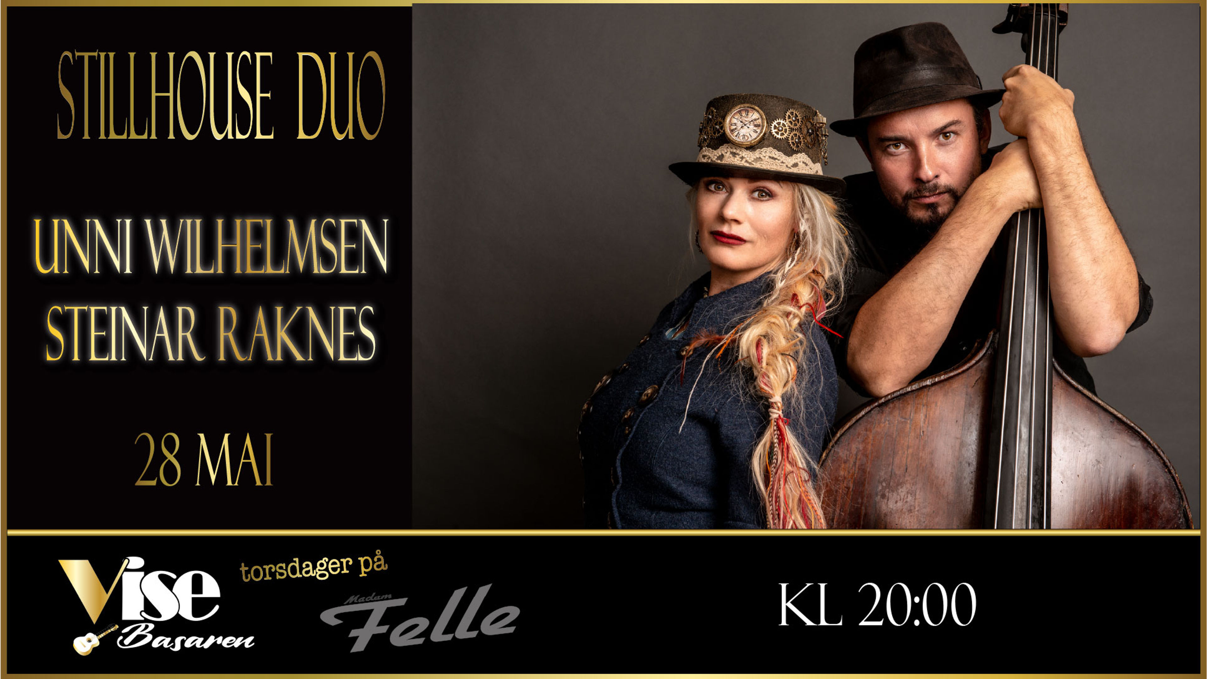 Promotional graphic for Stillhouse Duo - Unni Wilhelmsen Og Steinar Raknes