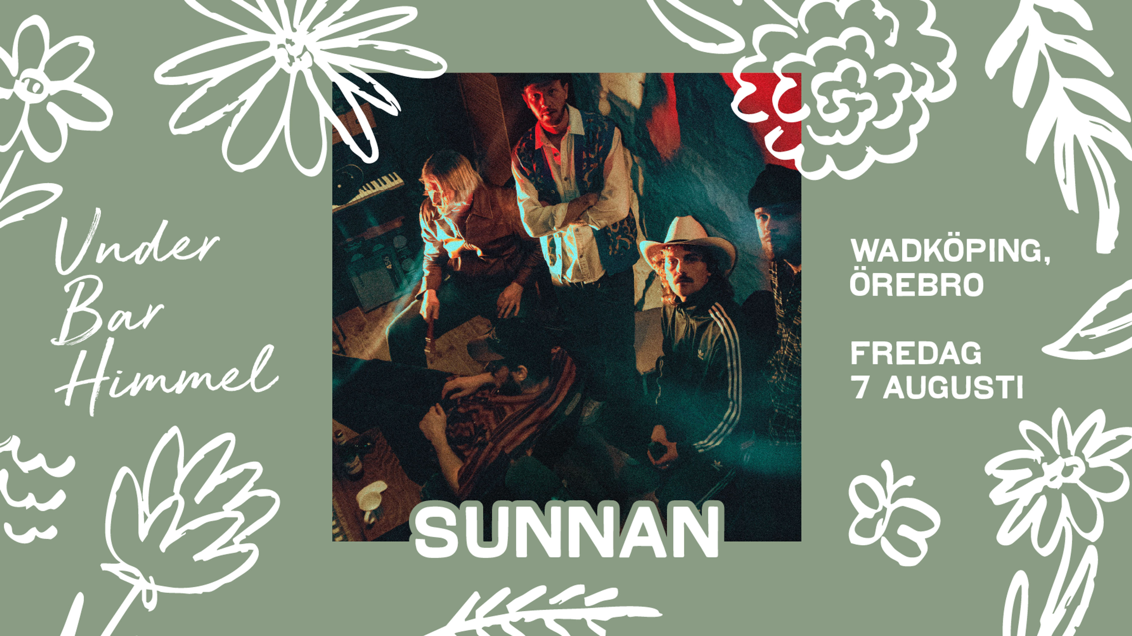 Promotional graphic for Sunnan | Under Bar Himmel