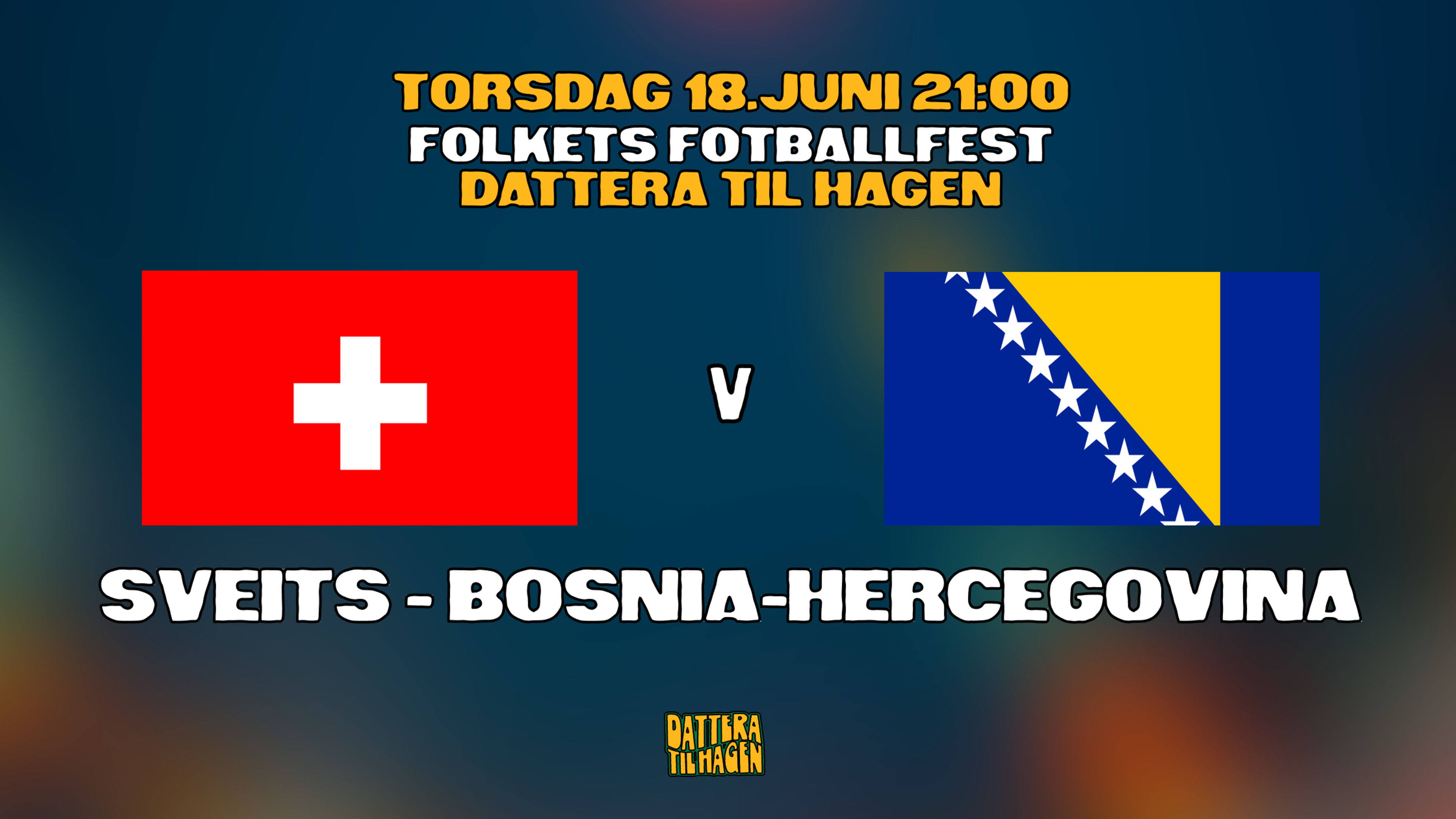 Promotional graphic for SVEITS - BOSNIA-HERCEGOVINA🇨🇭🇧🇦