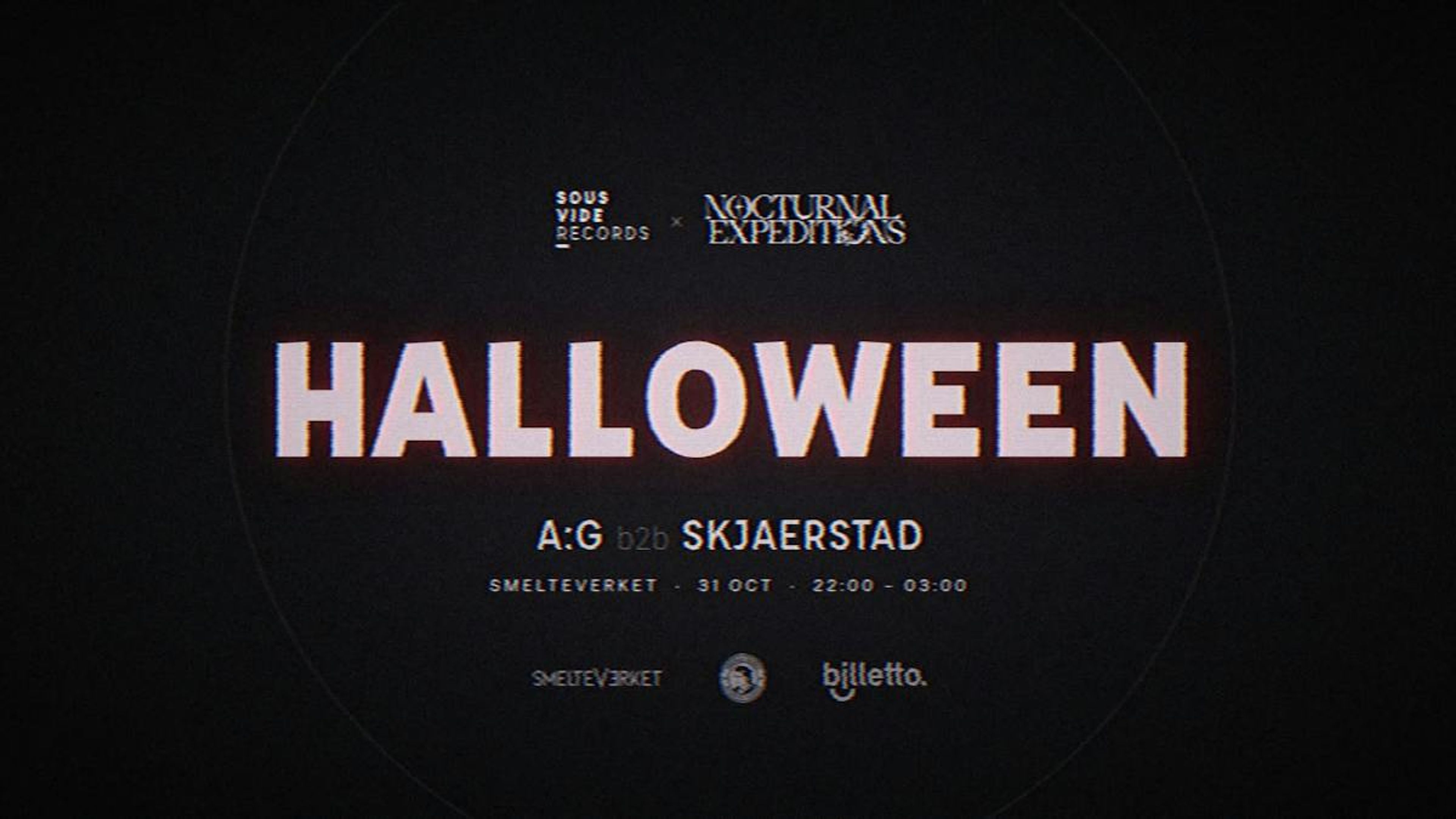 Promotiv grafikk for SVR x Nocturnal Expeditions - Halloween