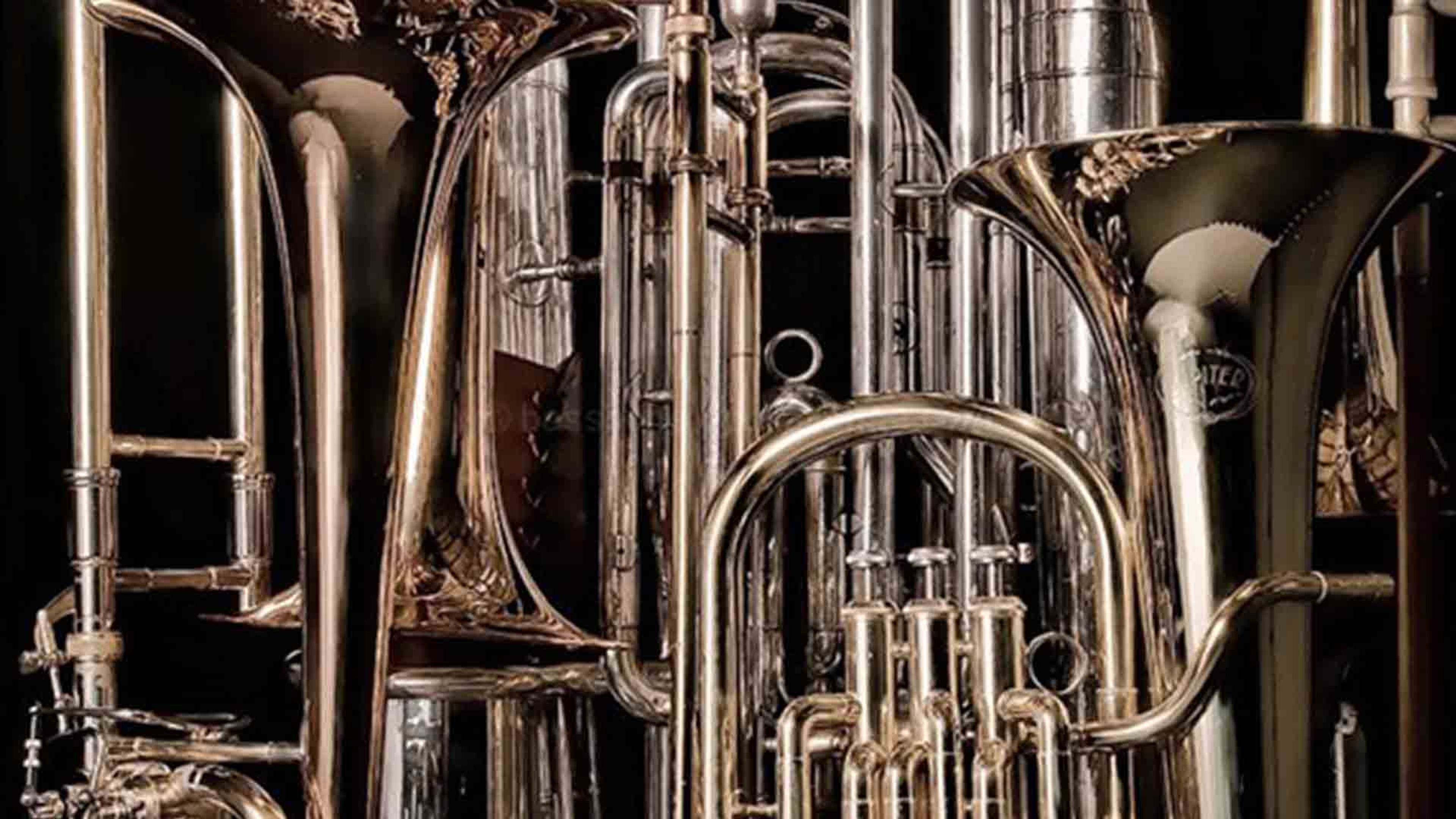 Promotional graphic for The Dark Side of Brass 