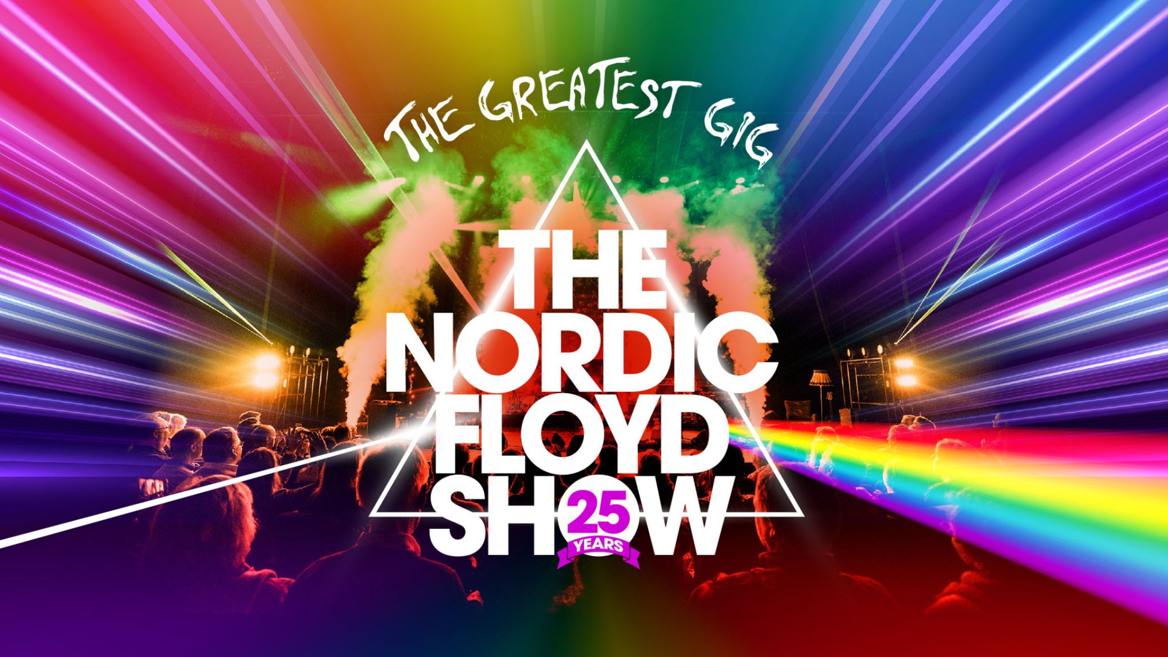 Promotional graphic for The Greatest Gig – The Nordic Floyd Show 25 år