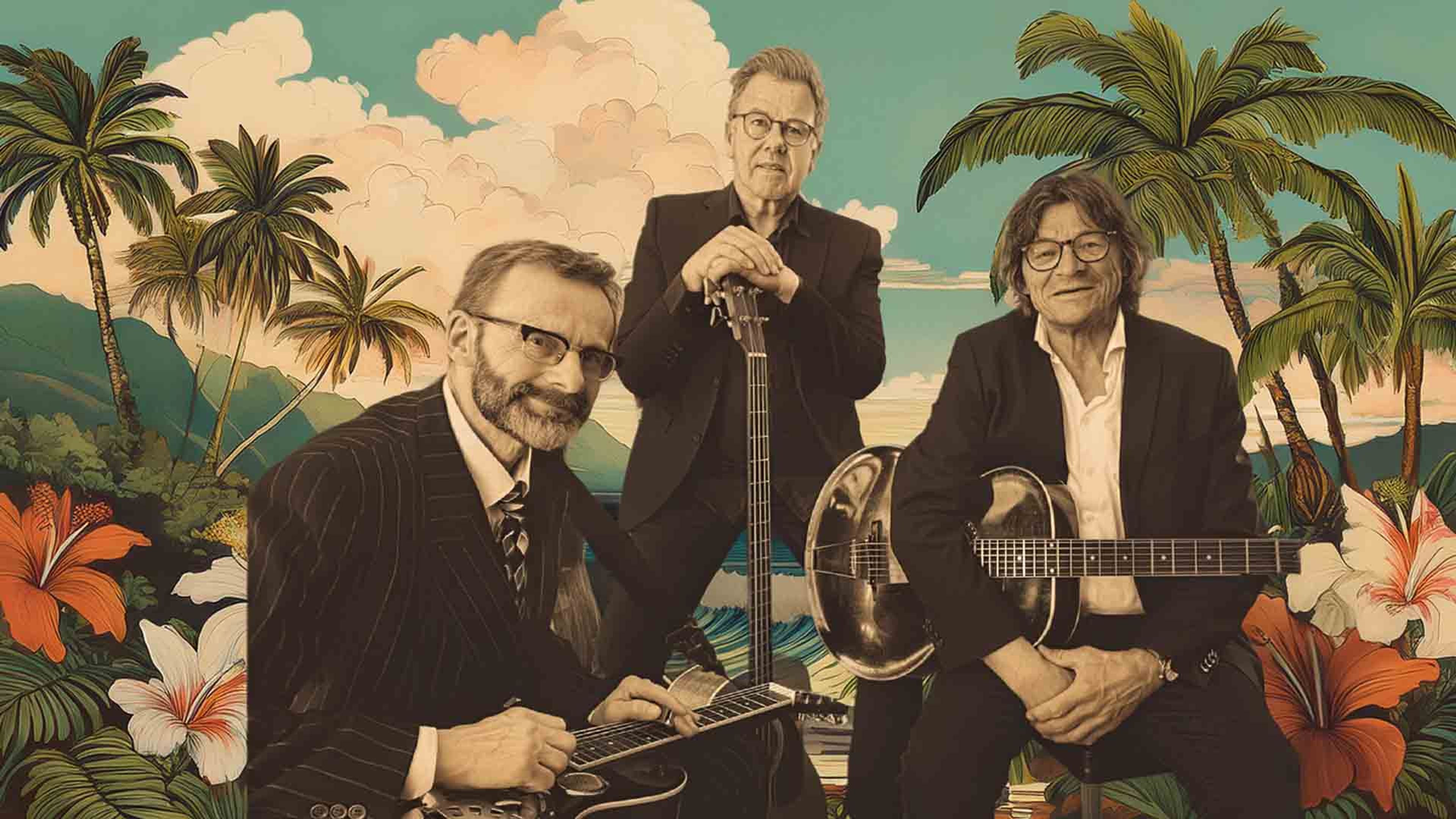 Promotional graphic for To brødre og en bass