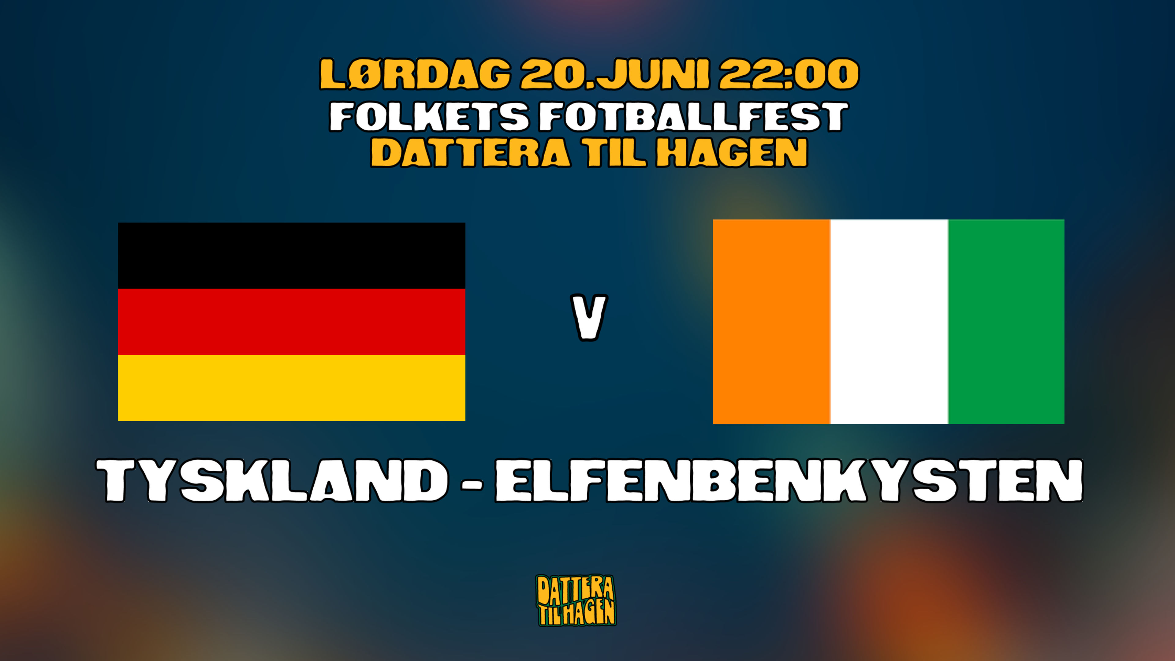 Promotional graphic for TYSKLAND - ELFENBENKYSTEN 🇩🇪🇨🇮