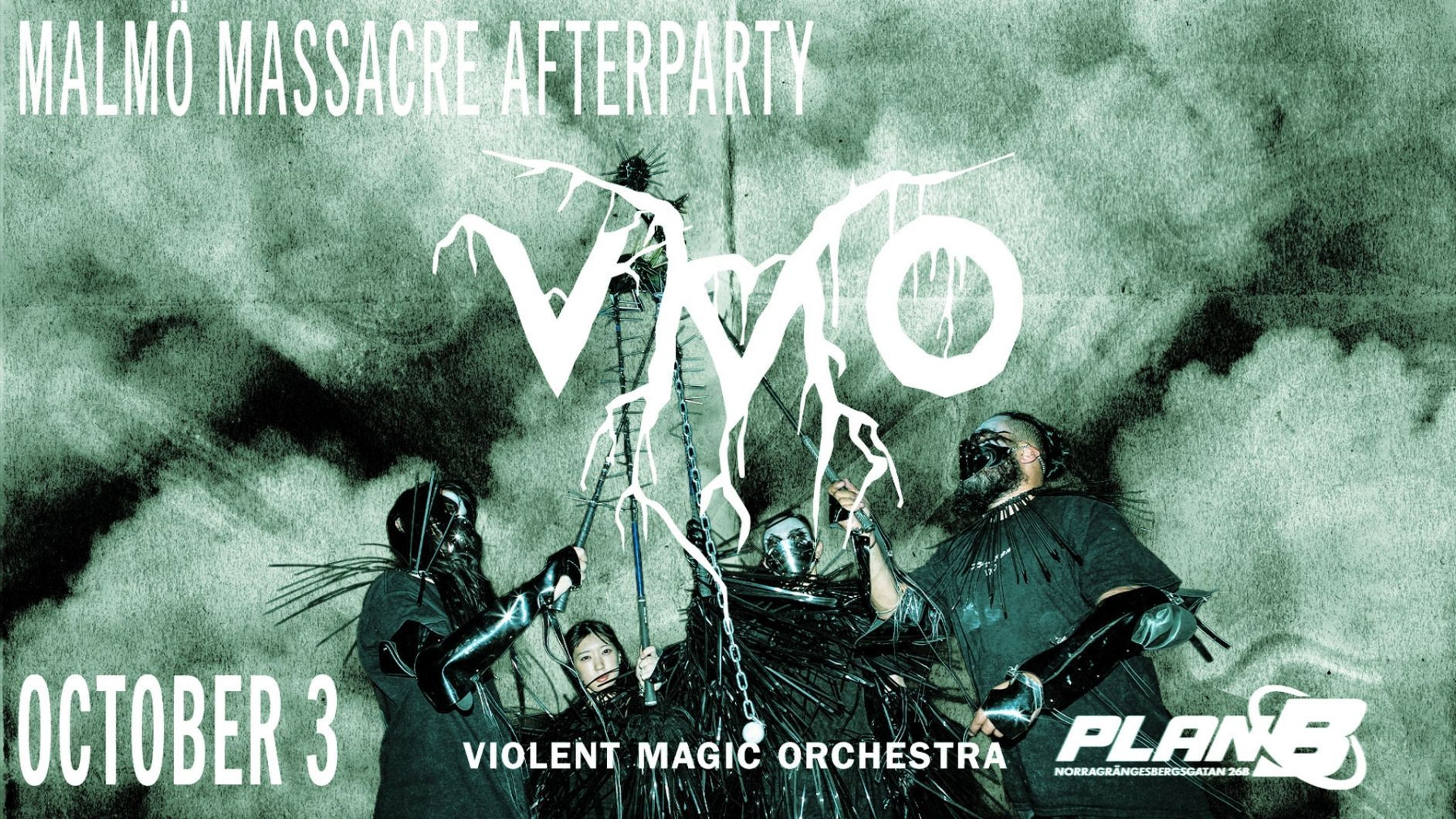 Promotional graphic for VMO [VIOLENT MAGIC ORCHESTRA] 