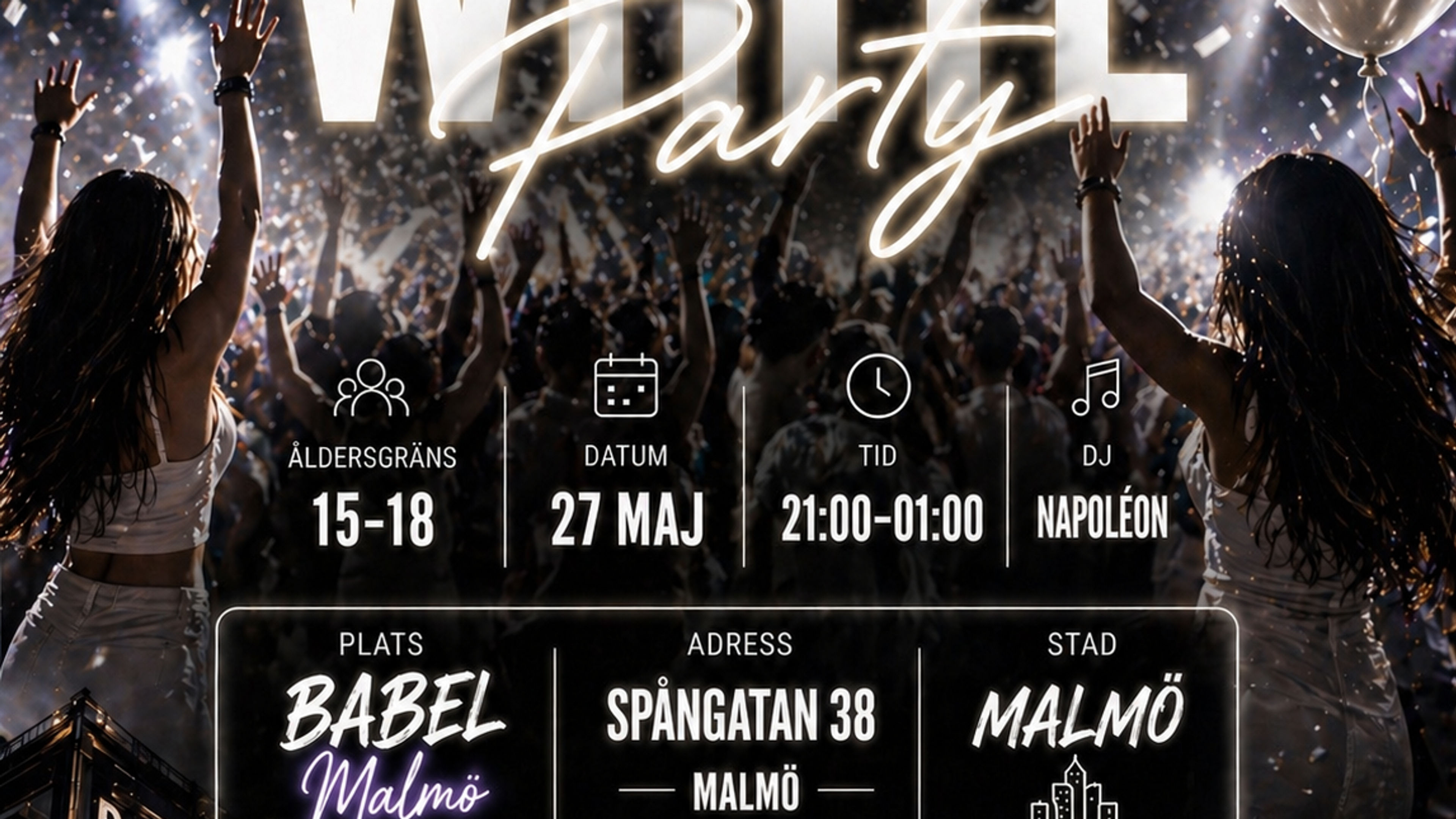 Promotional graphic for White Party