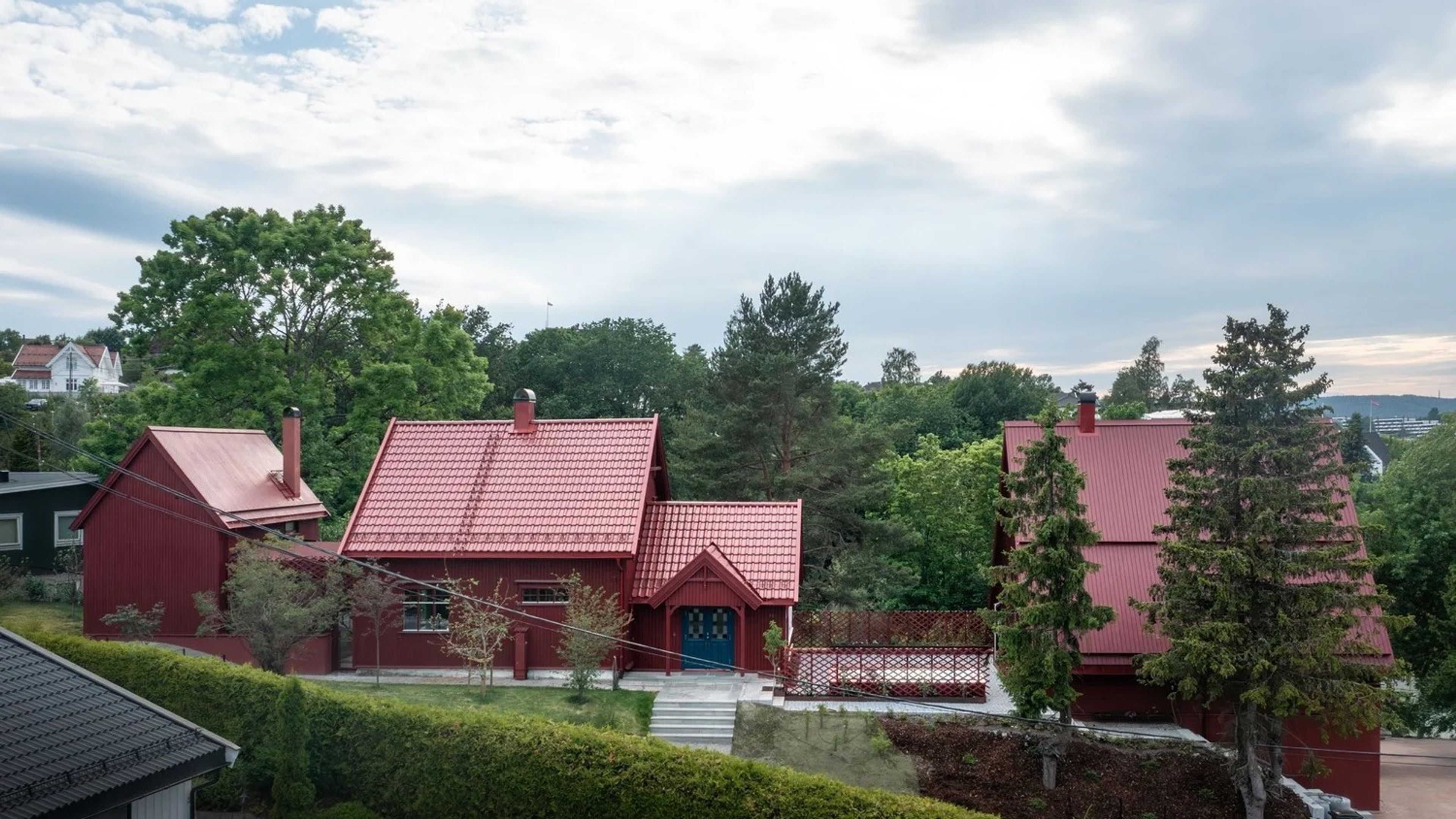 Rødt hus i Rælingen