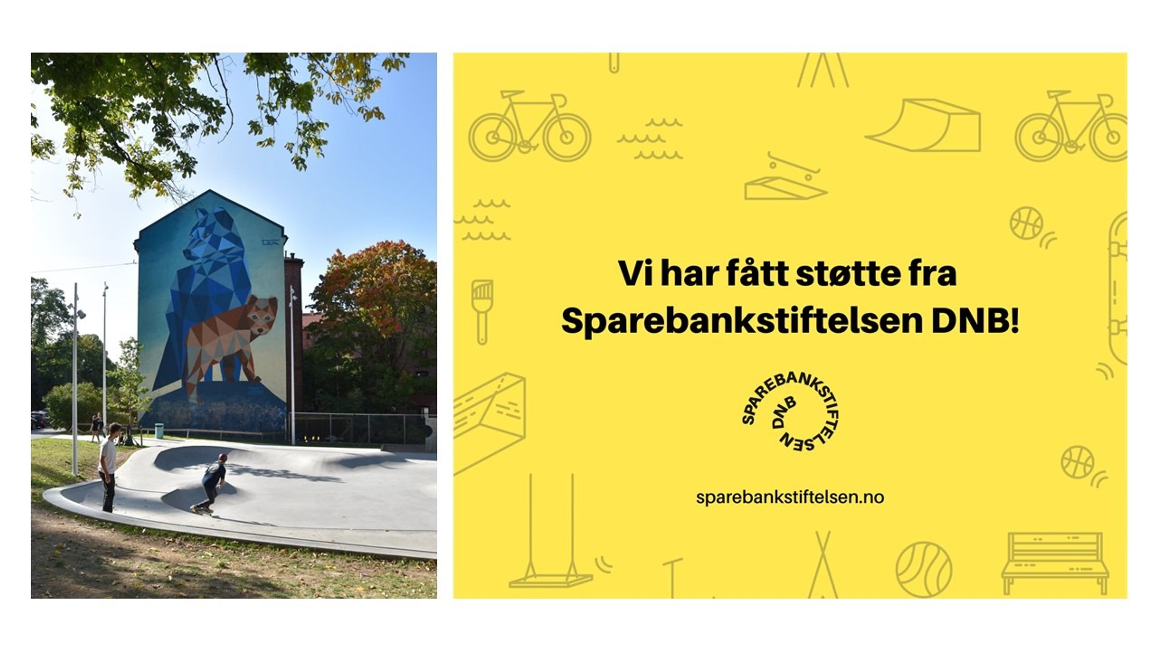 Vi har fått støtte fra Sparebankstiftelsen