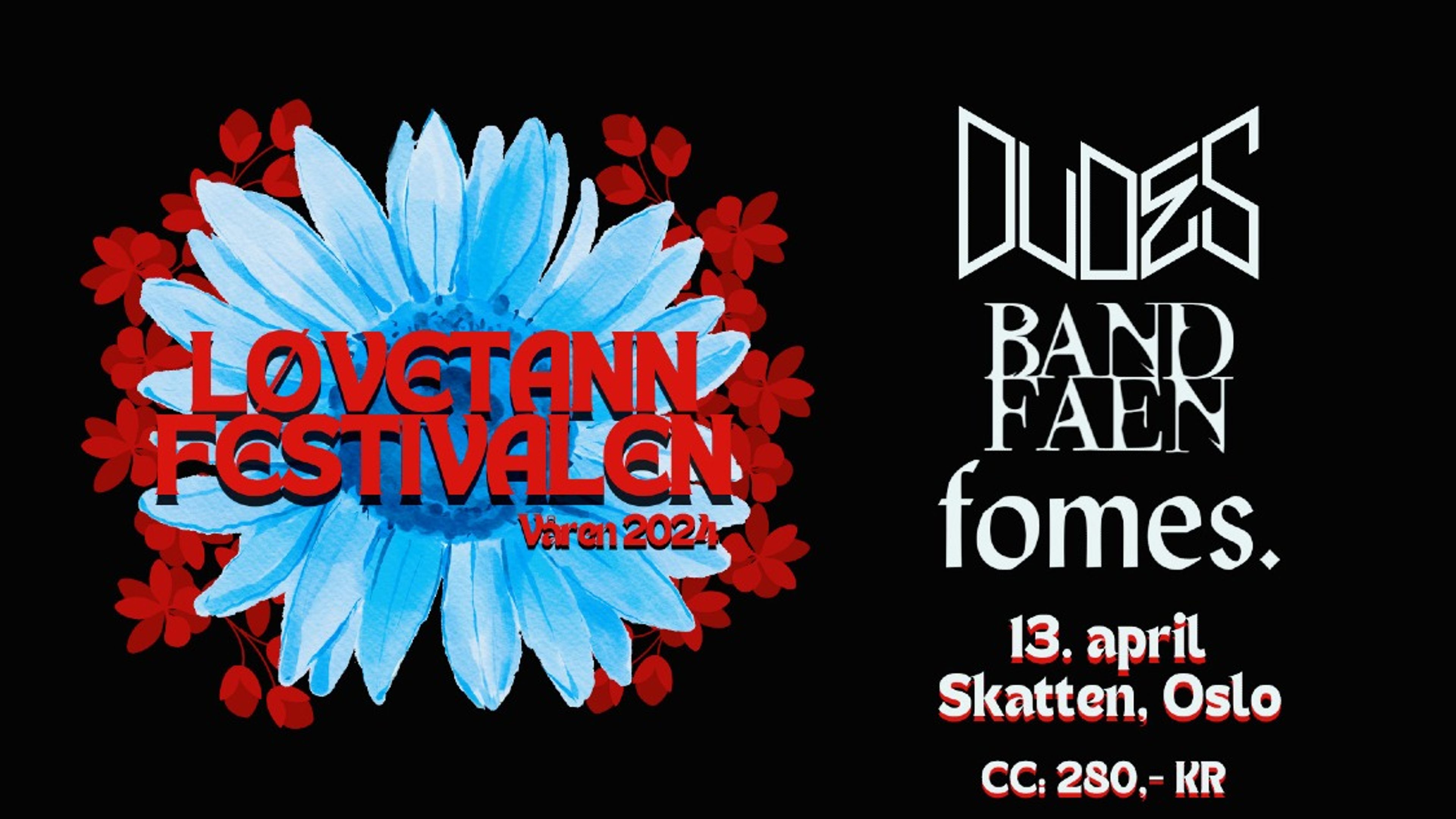 Promotional graphic for Løvetannfestivalen
