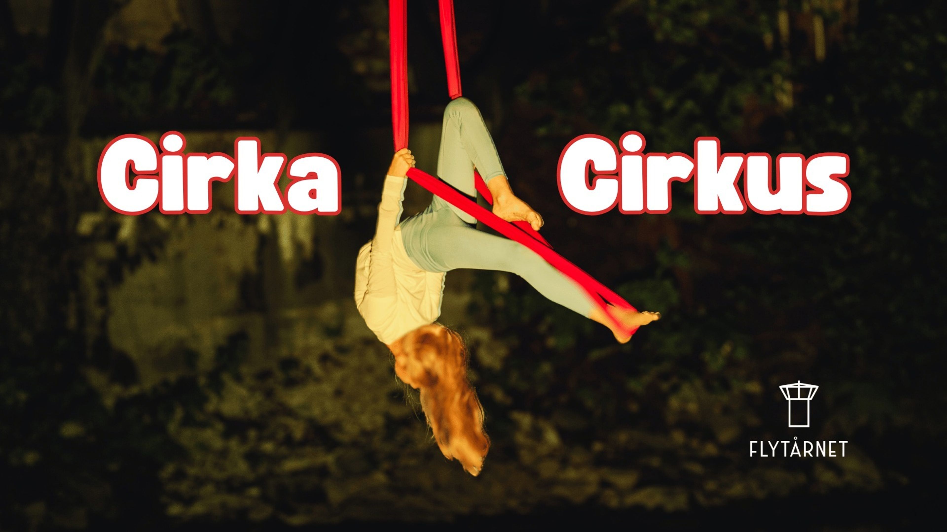 Promotional graphic for Barnesøndag: Cirka Cirkus med workshop