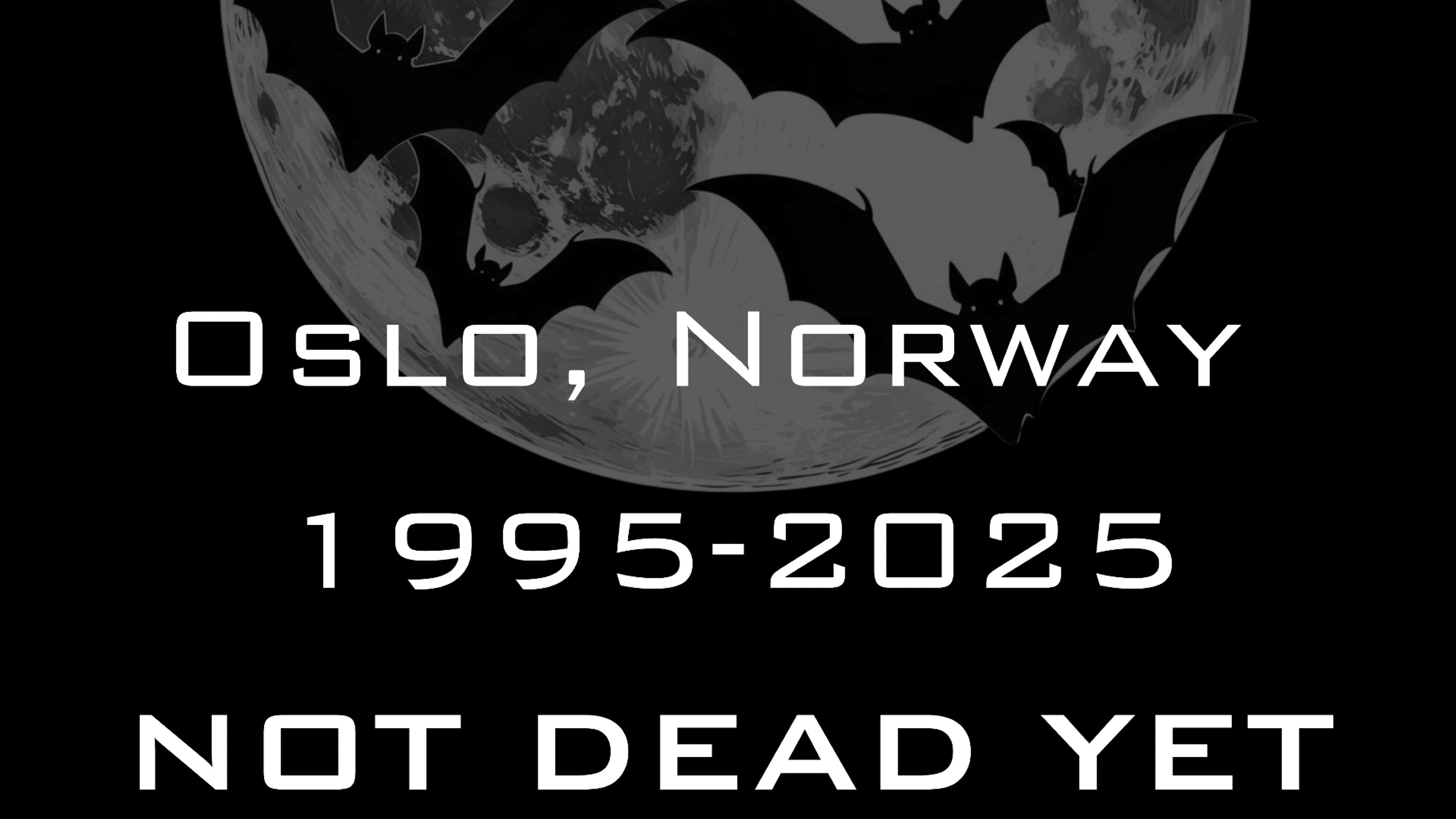 Promotional graphic for Gotham Nights - 30 years - NOT DEAD YET! 