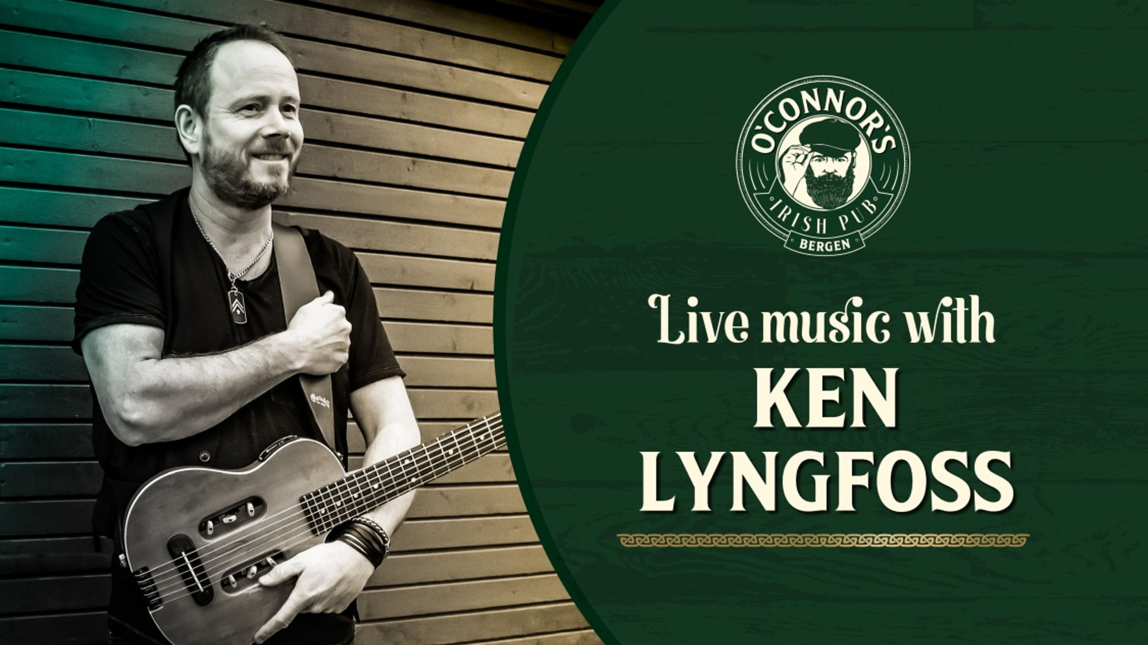 Promotional graphic for Livemusikk // Ken Lyngfoss