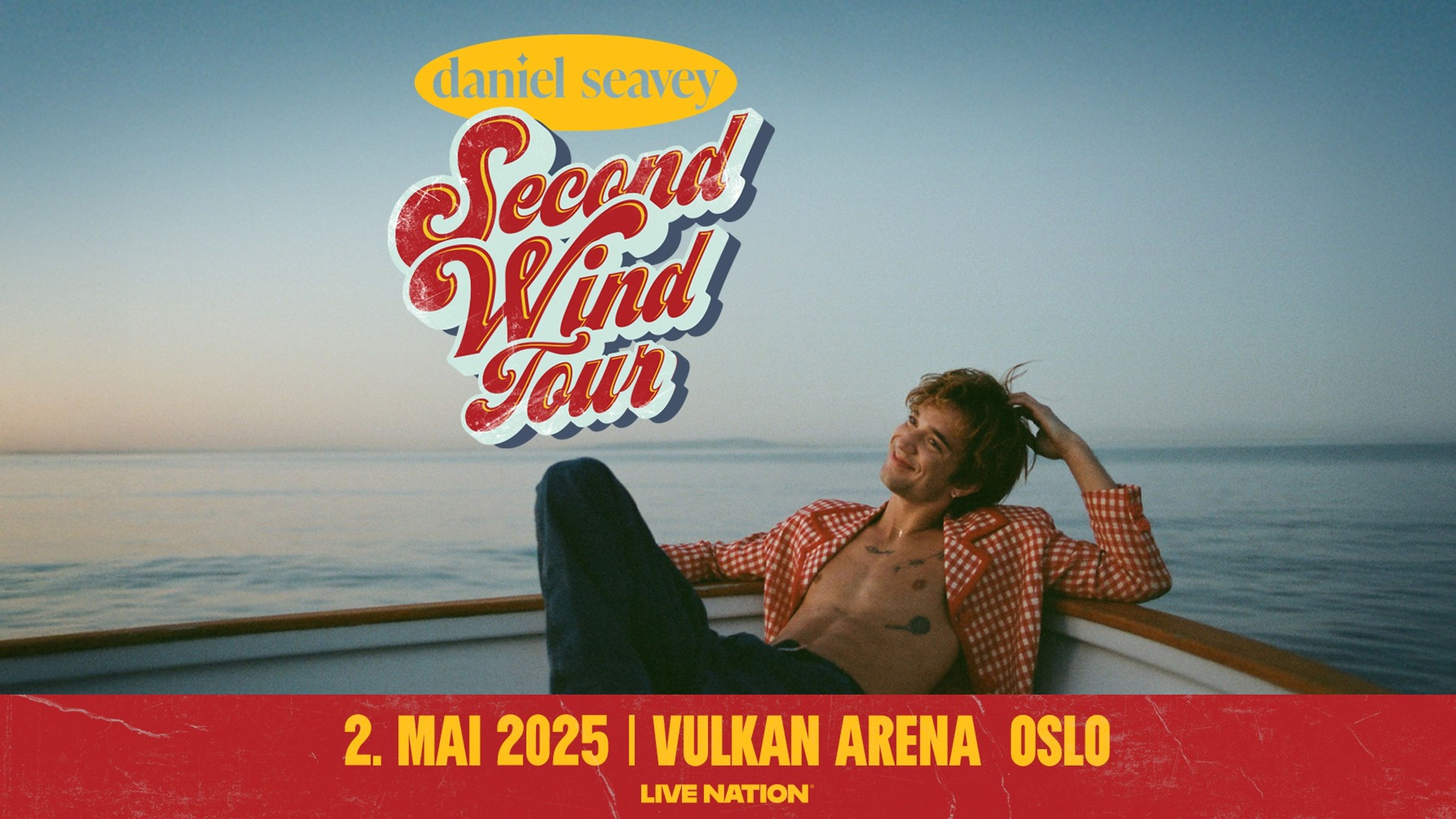 Promotiv grafikk for Daniel Seavey - Second Wind Tour