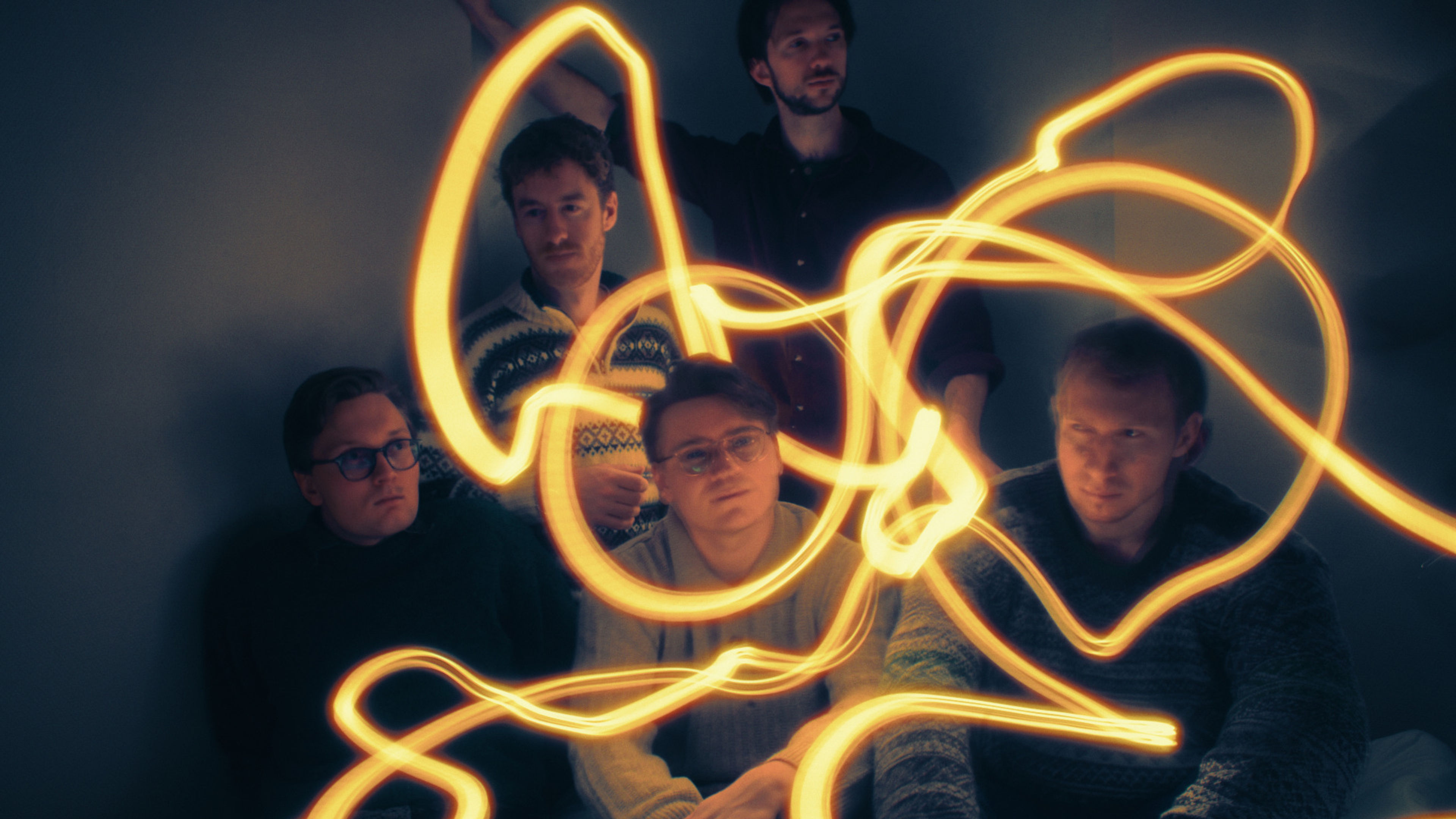 Promotional graphic for Oskar Lindberget Quintet