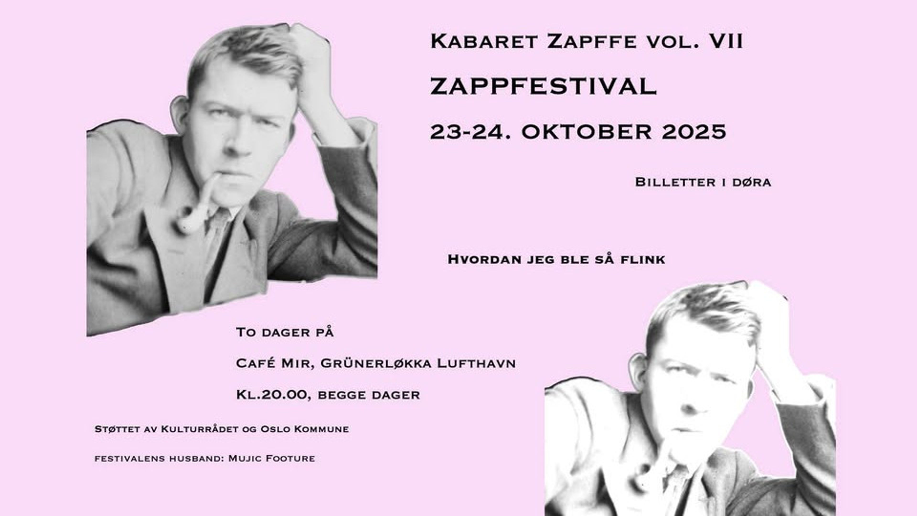 Promotional graphic for Kabaret Zapffe vol. VII - Zappfestival