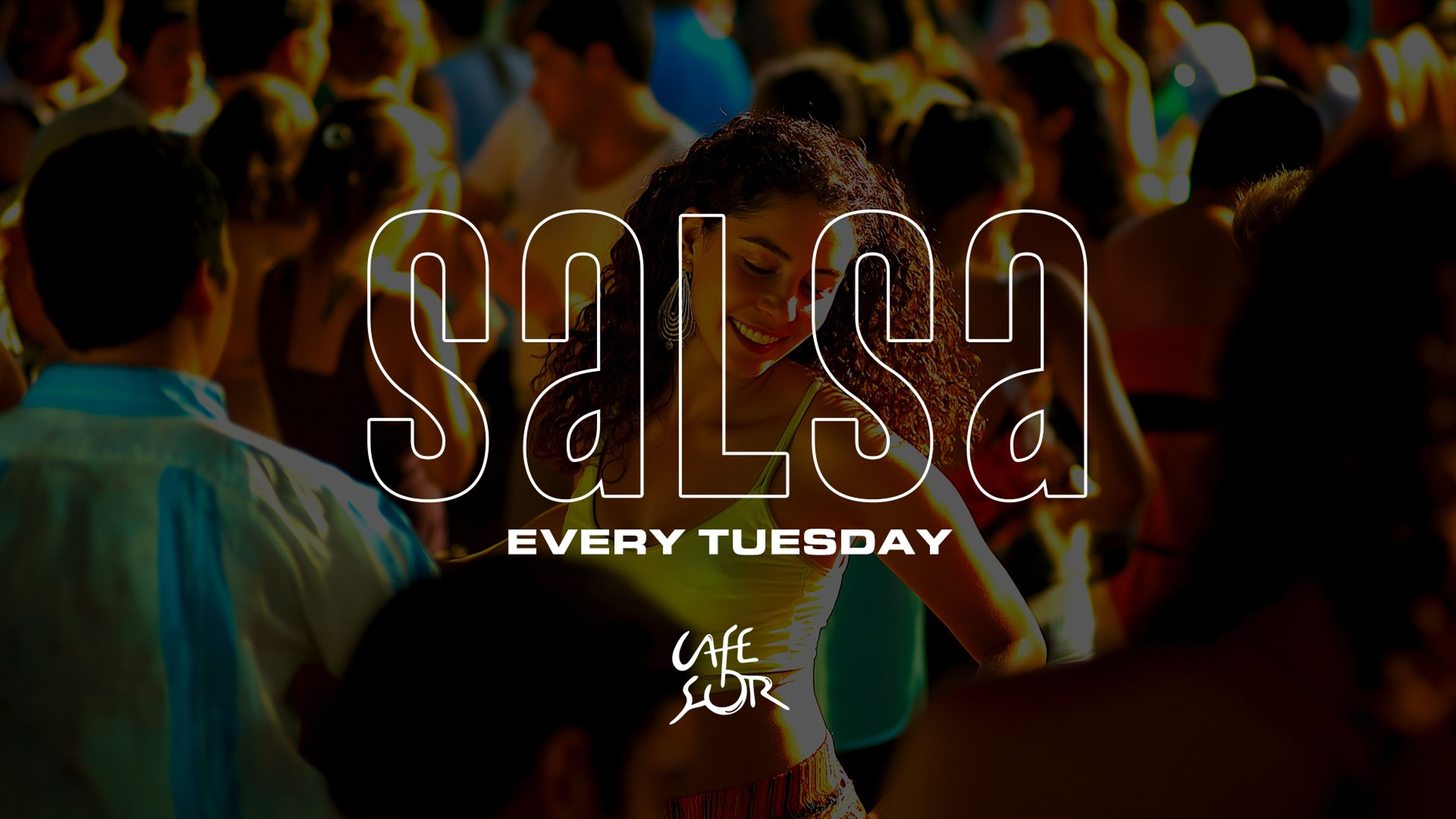 Promotional graphic for READY OR NOT, SALSA TUESDAY