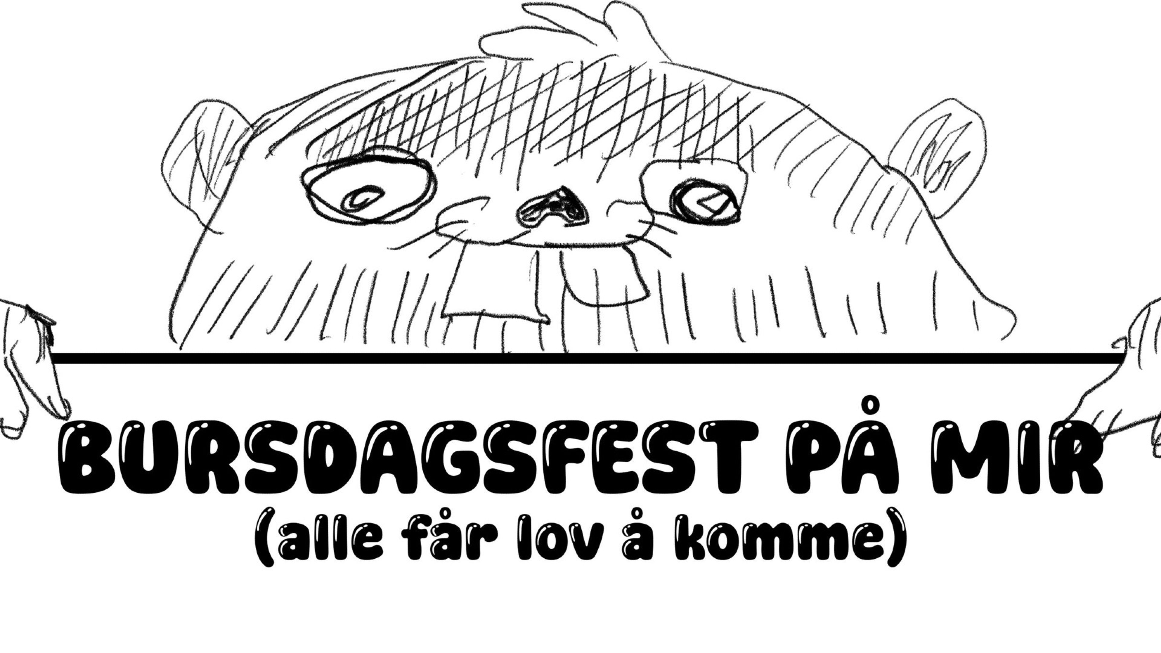 Promotional graphic for Jubileumskonsert // HIPSTERTIT + Marko Muggen & Porn Eskimoes