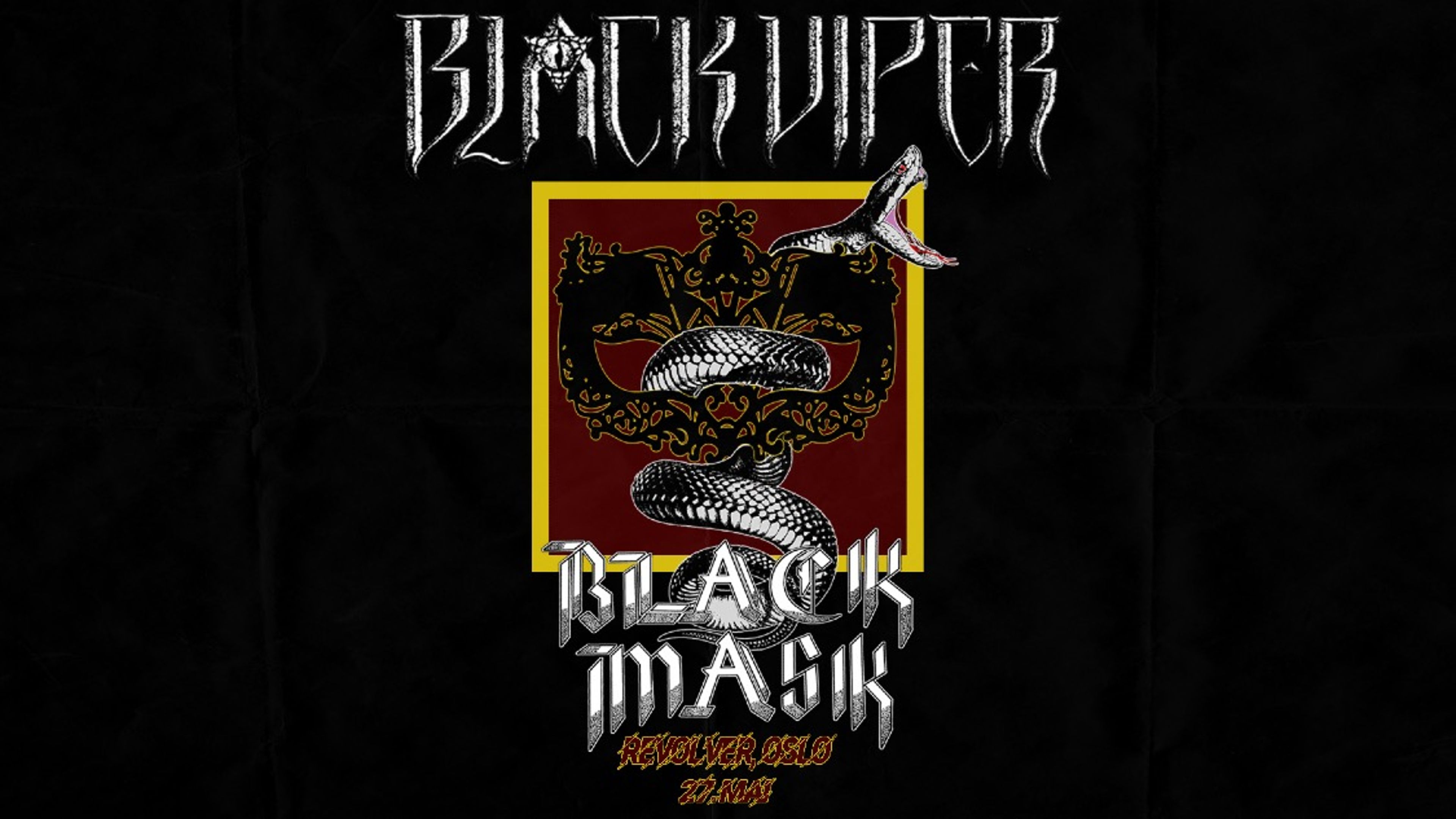 Promotional graphic for BLACK VIPER + BLACK MASK (MX) 