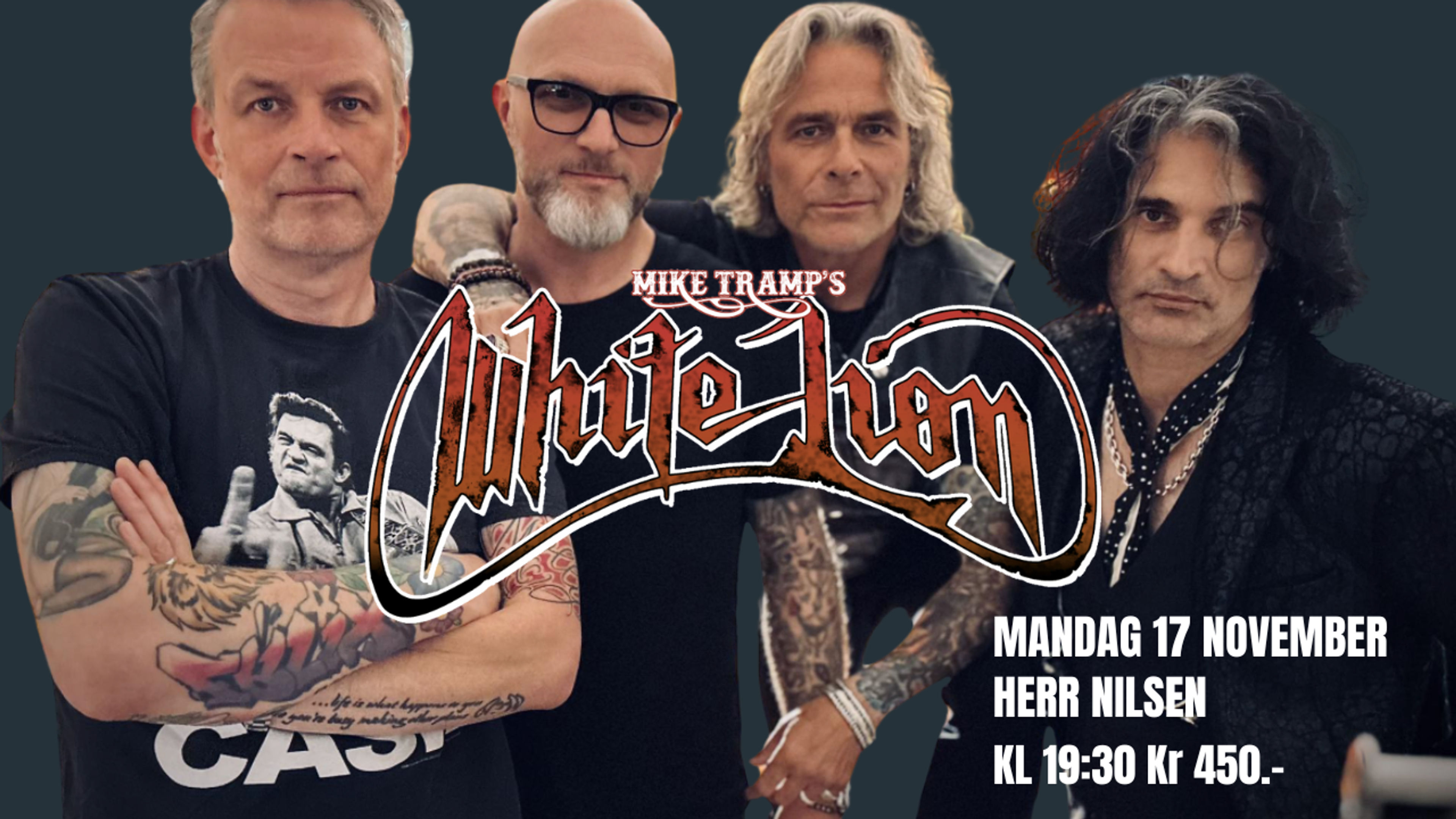 Promotional graphic for Ekstra konsert  - WHITE LION