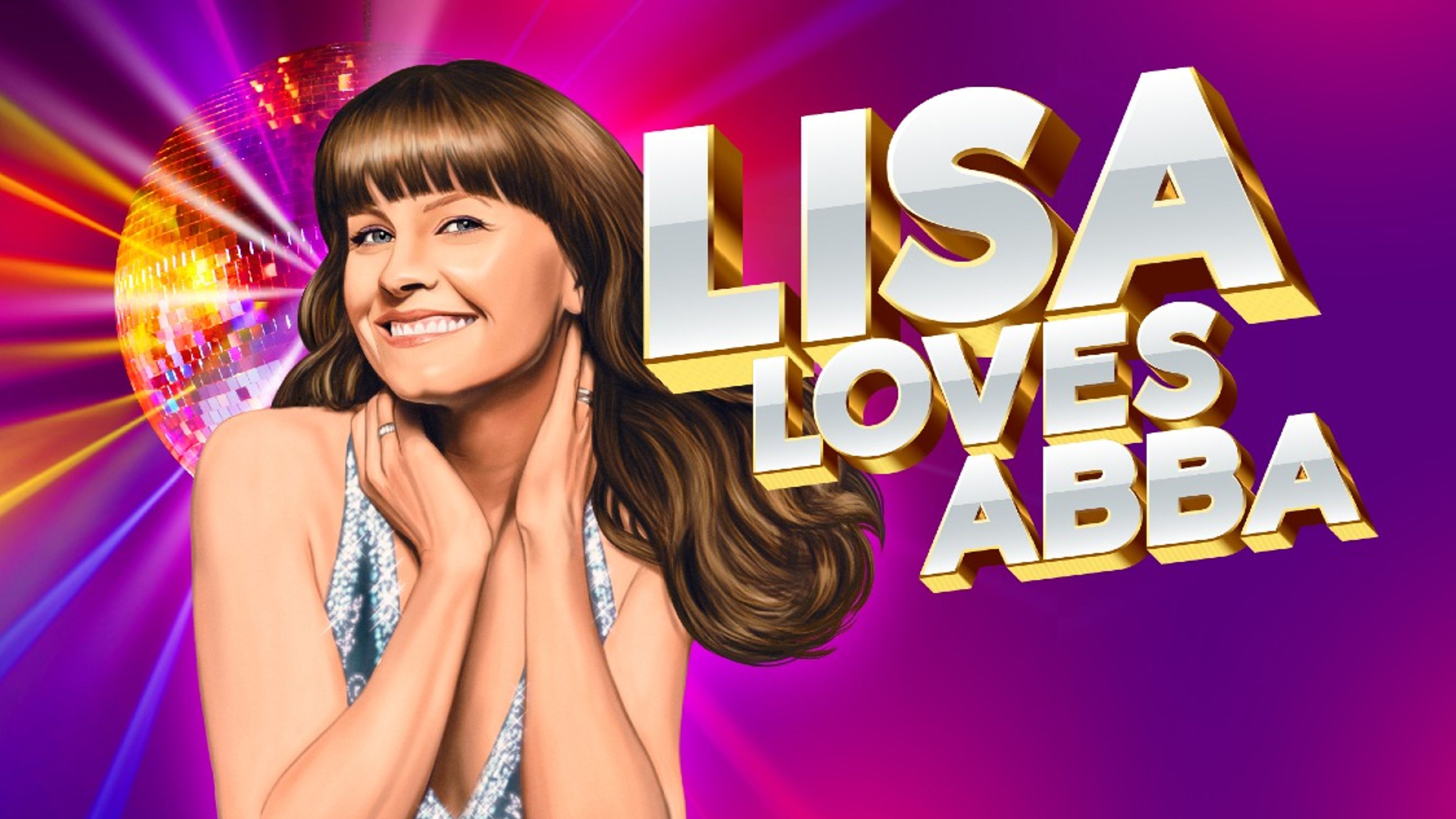 Promotional graphic for Lisa loves ABBA