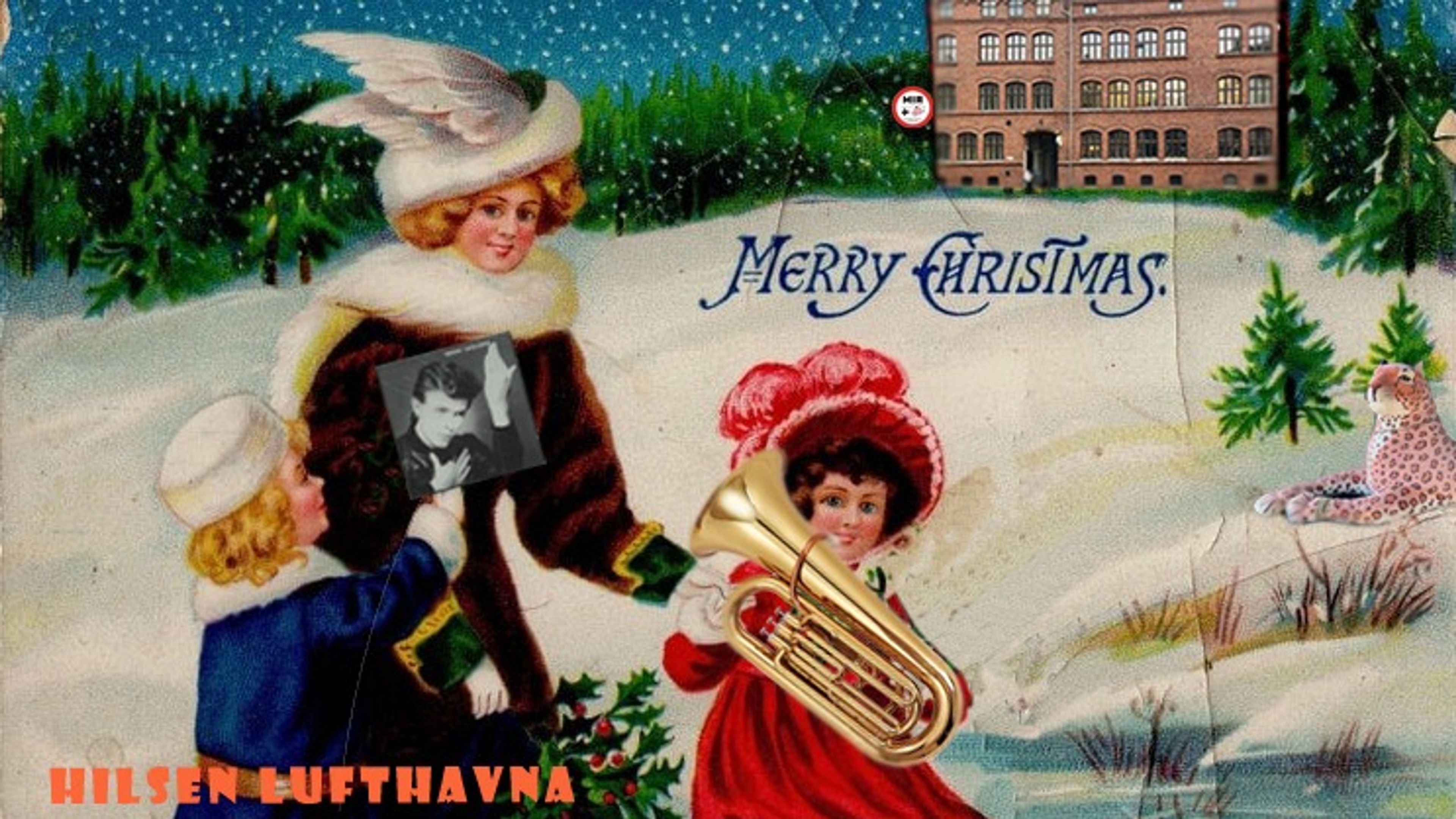 Promotional graphic for Lufthavnas Julebord på MIR