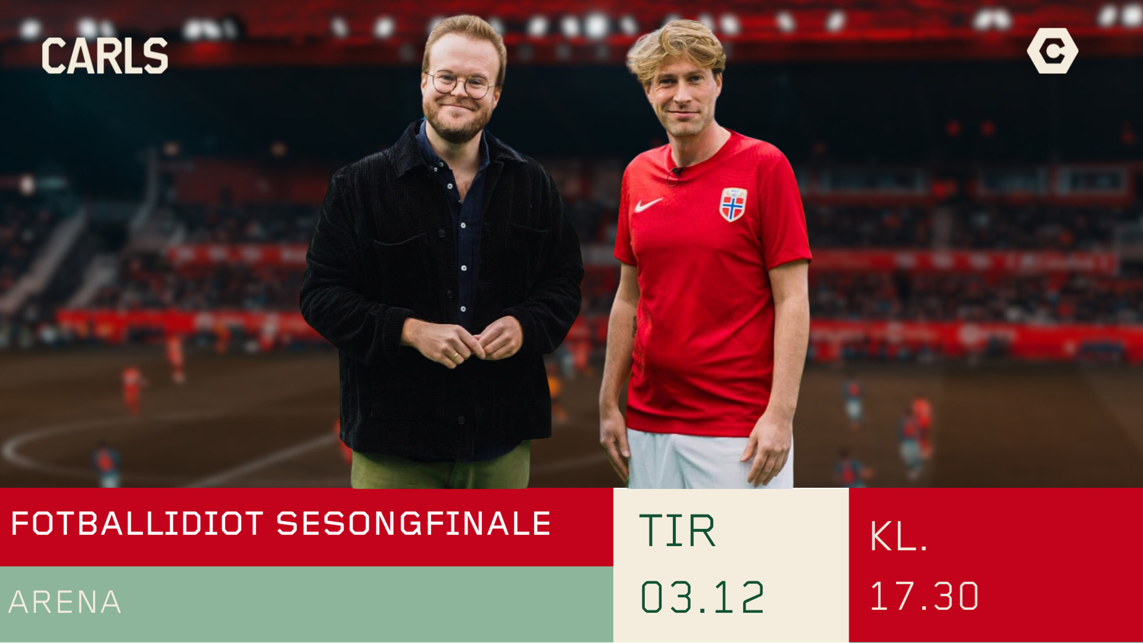 Promotional graphic for Fotballidiot SESONGFINALE