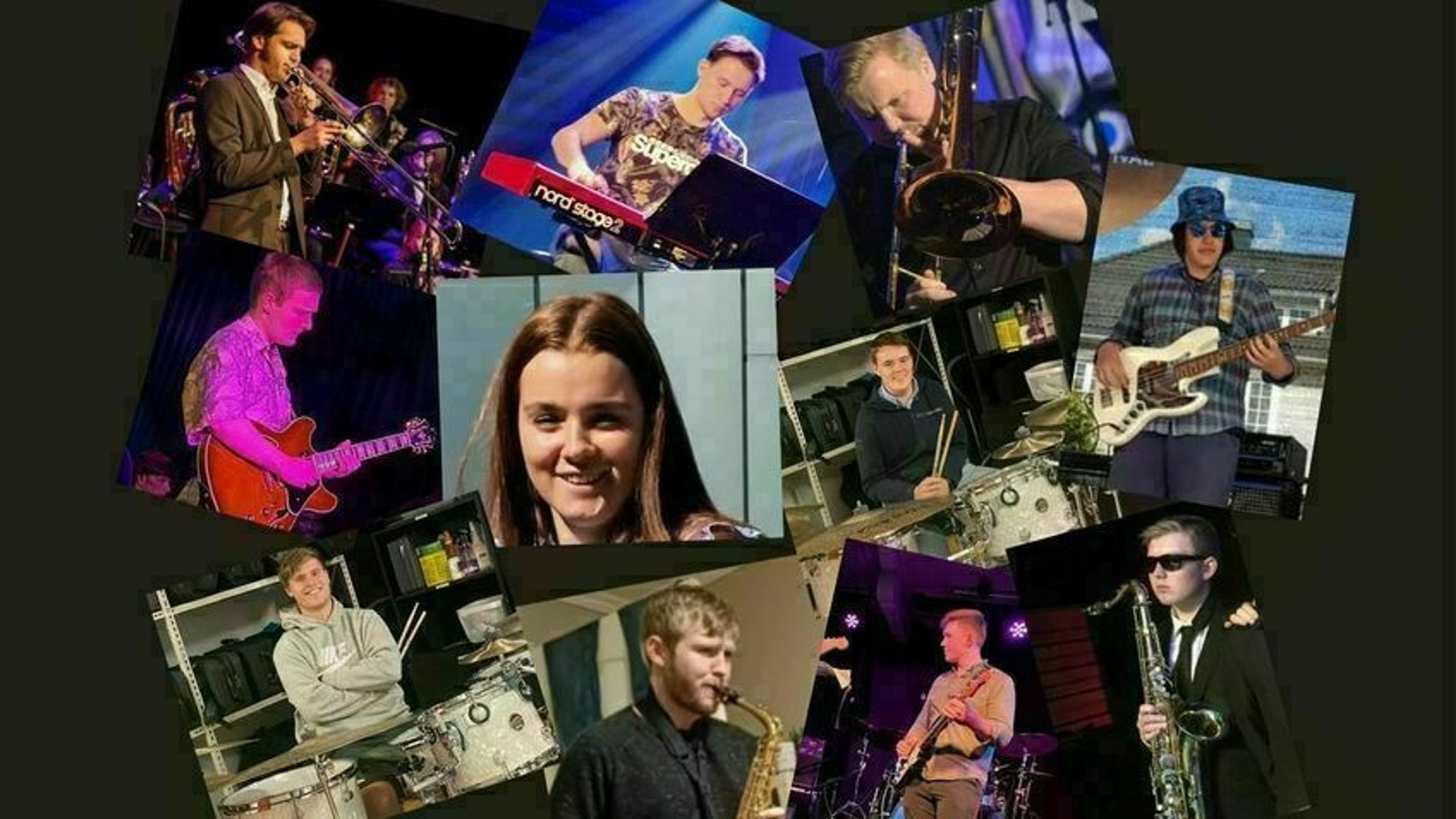 Promotional graphic for JBB Band - ungdommelig soul, rock og funk