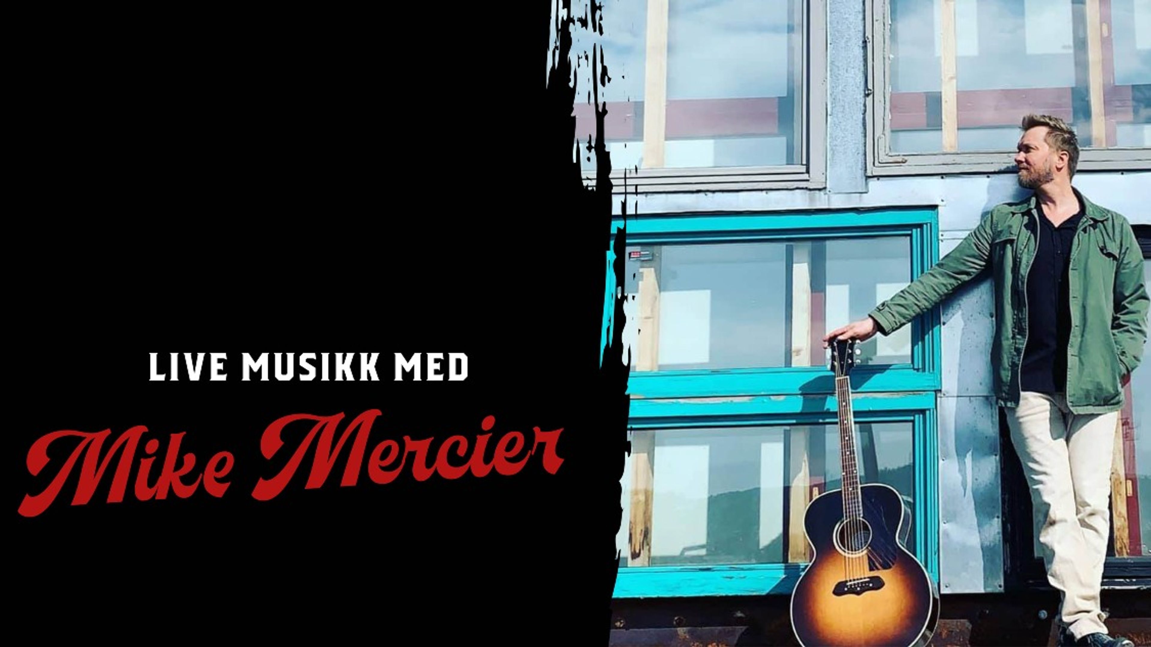 Promotional graphic for Livemusikk // Mike Mercier