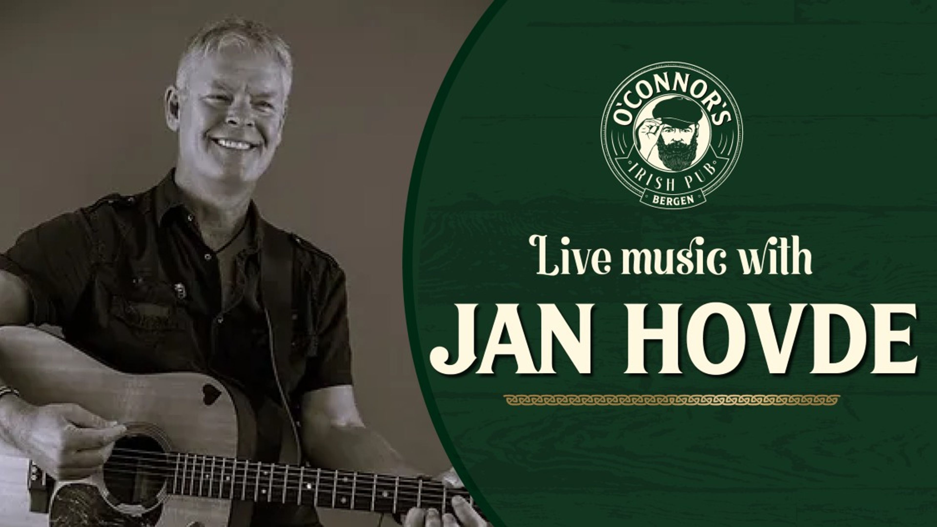 Promotional graphic for Livemusikk // Jan Hovde