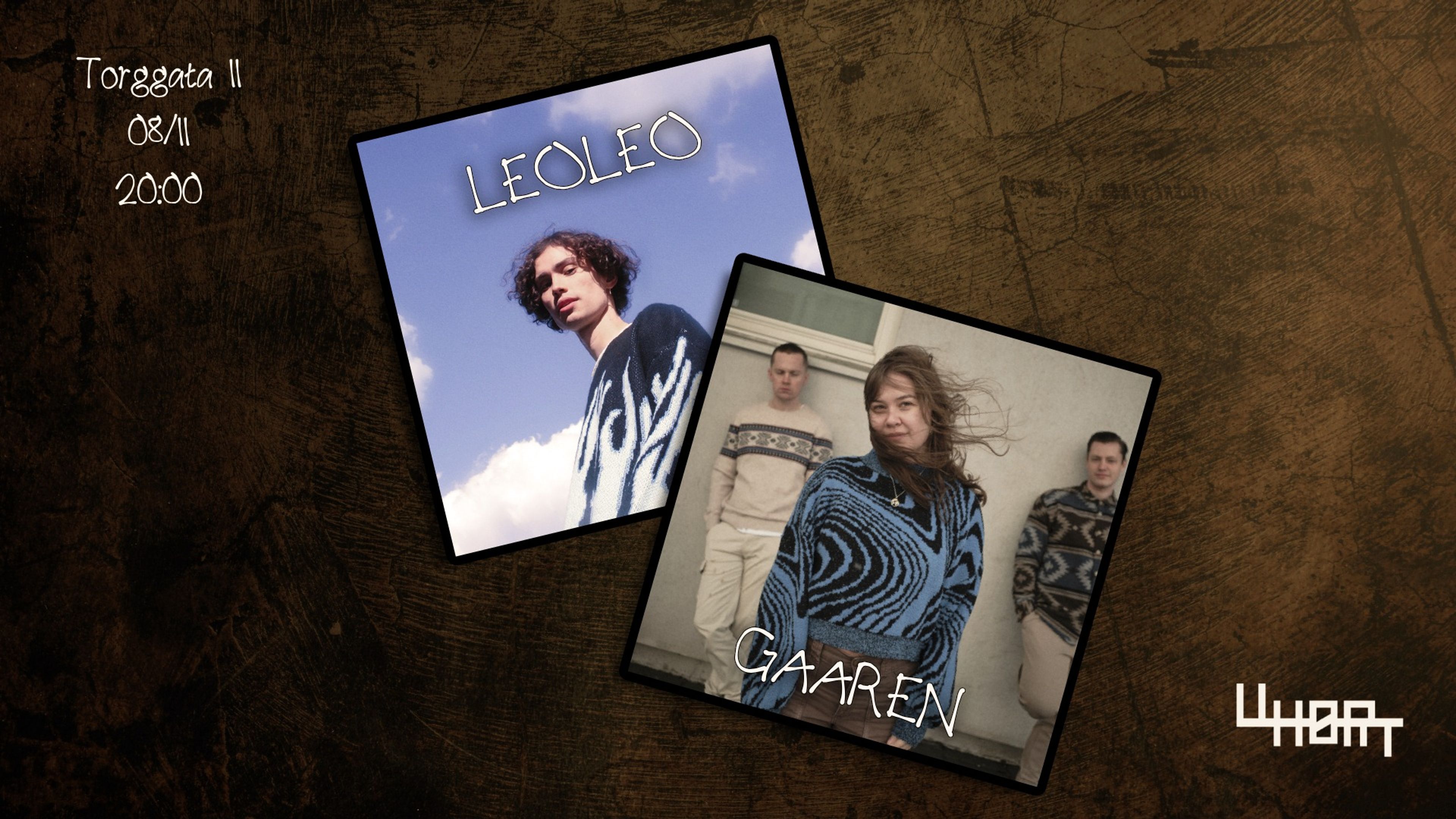 Promotional graphic for GAAREN // LEOLEO 