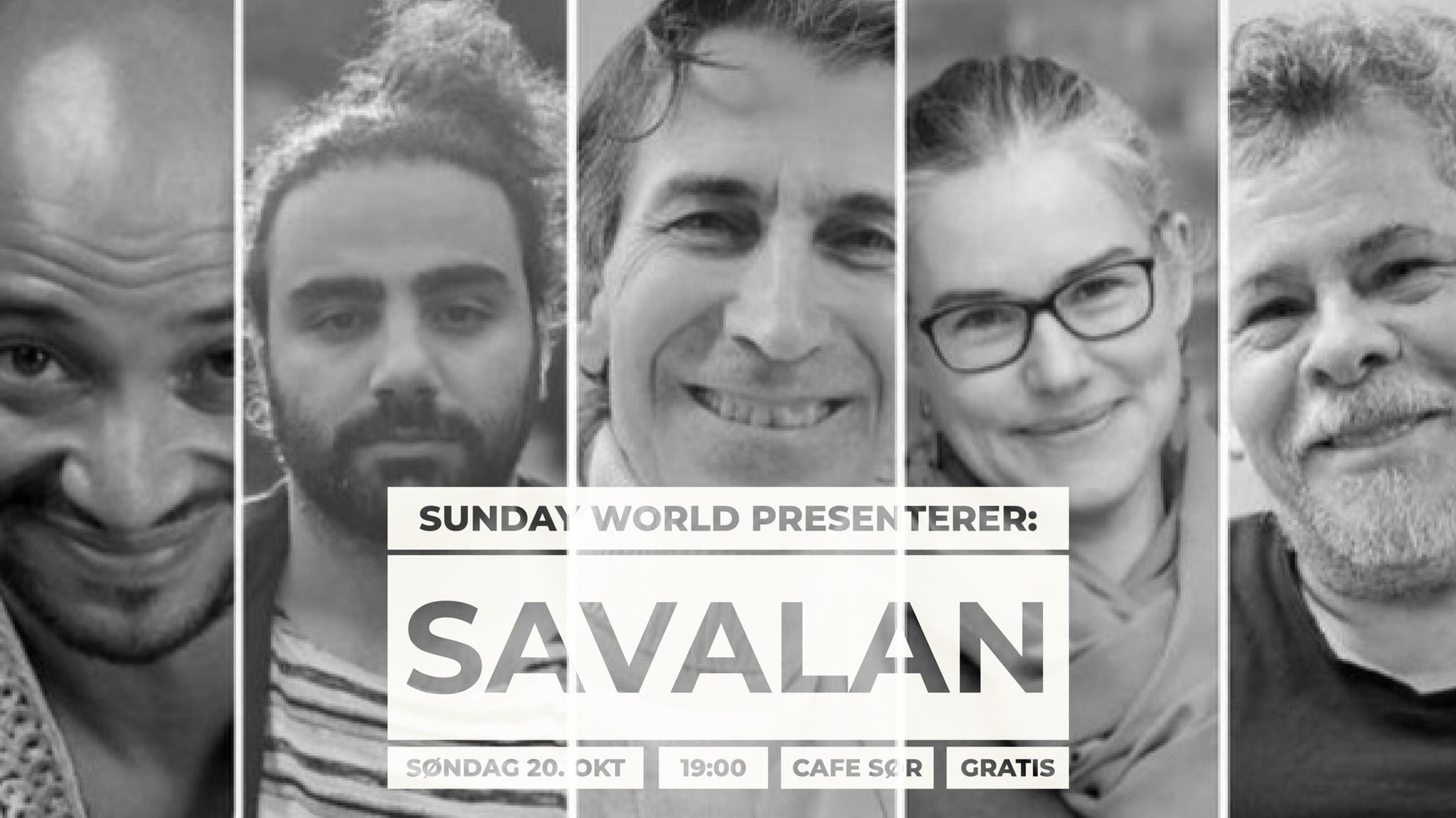 Promotional graphic for Sunday World presenterer: Savalan!