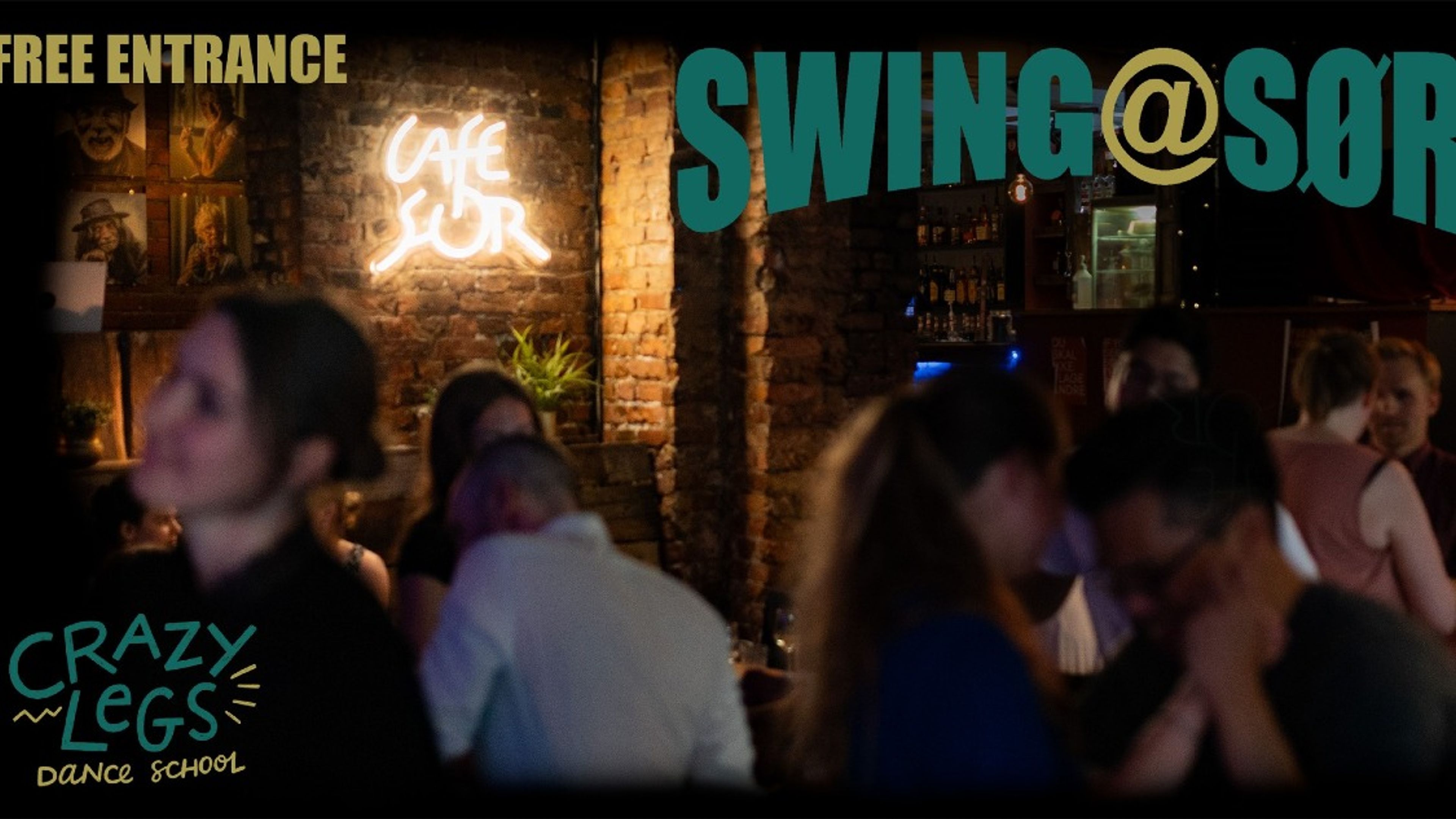 Promotional graphic for Swing@Sør by Crazy Legs 