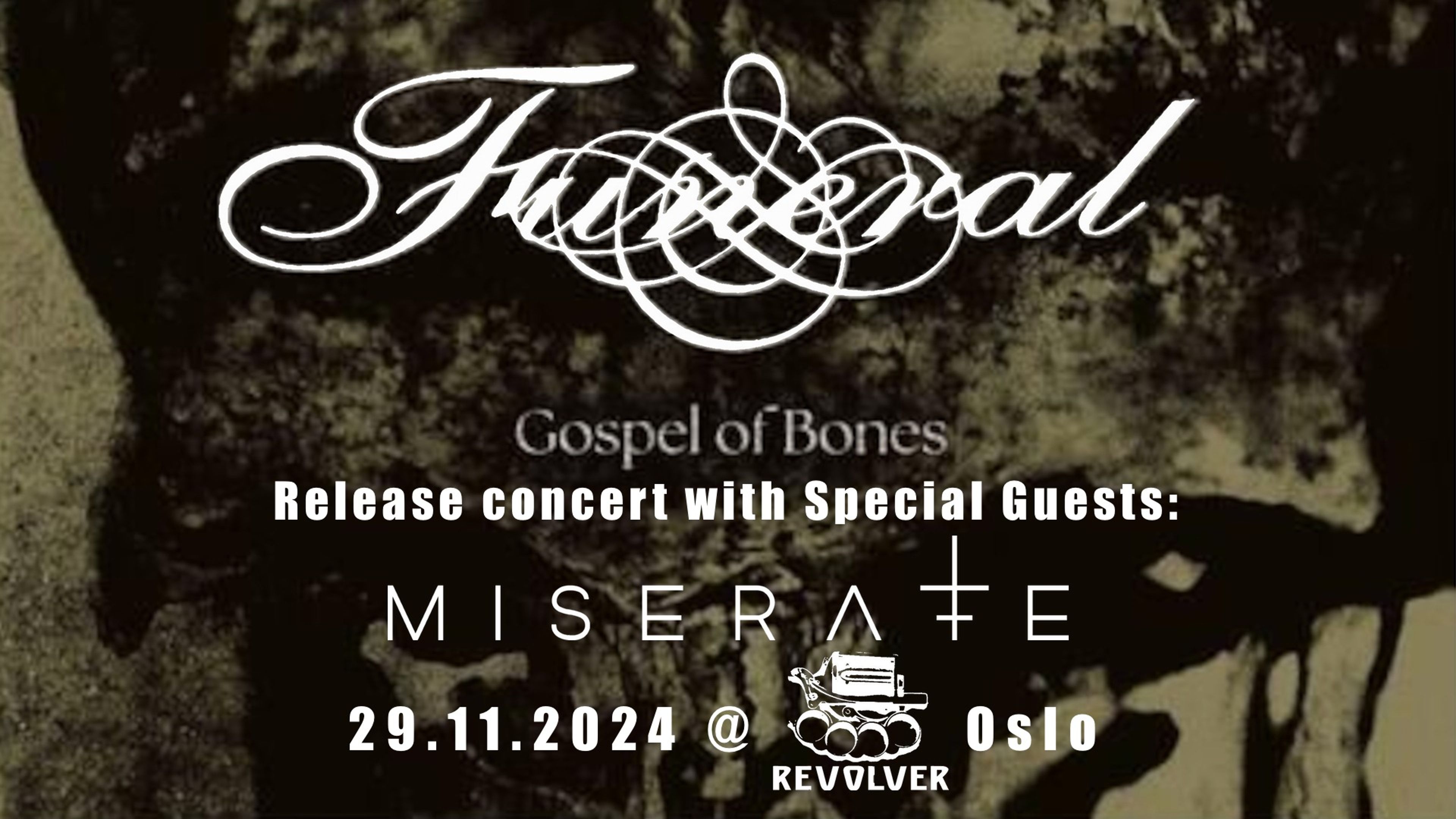 Promotional graphic for FUNERAL // Supp.: Miserate
