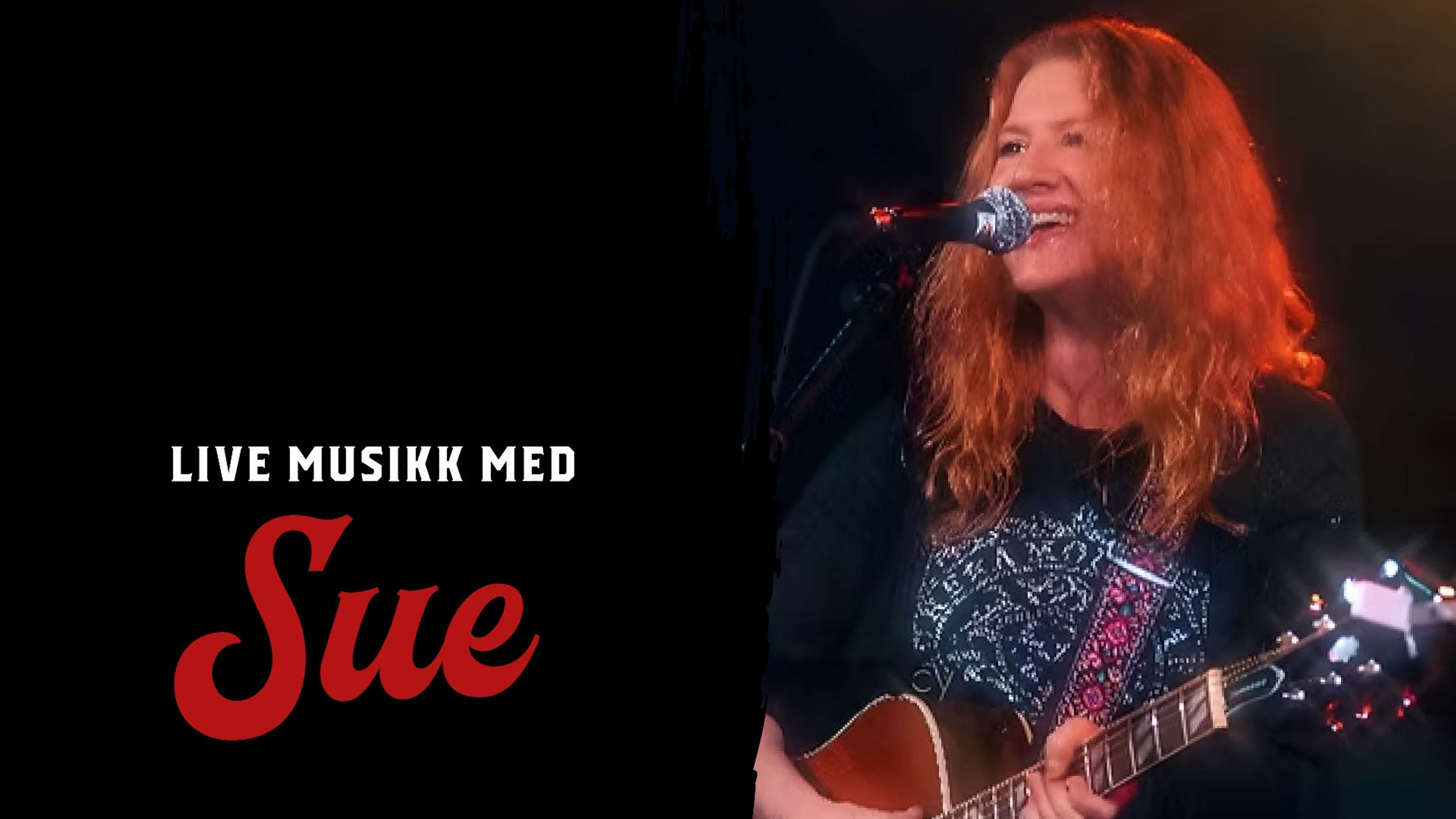 Promotional graphic for Live music // Sue